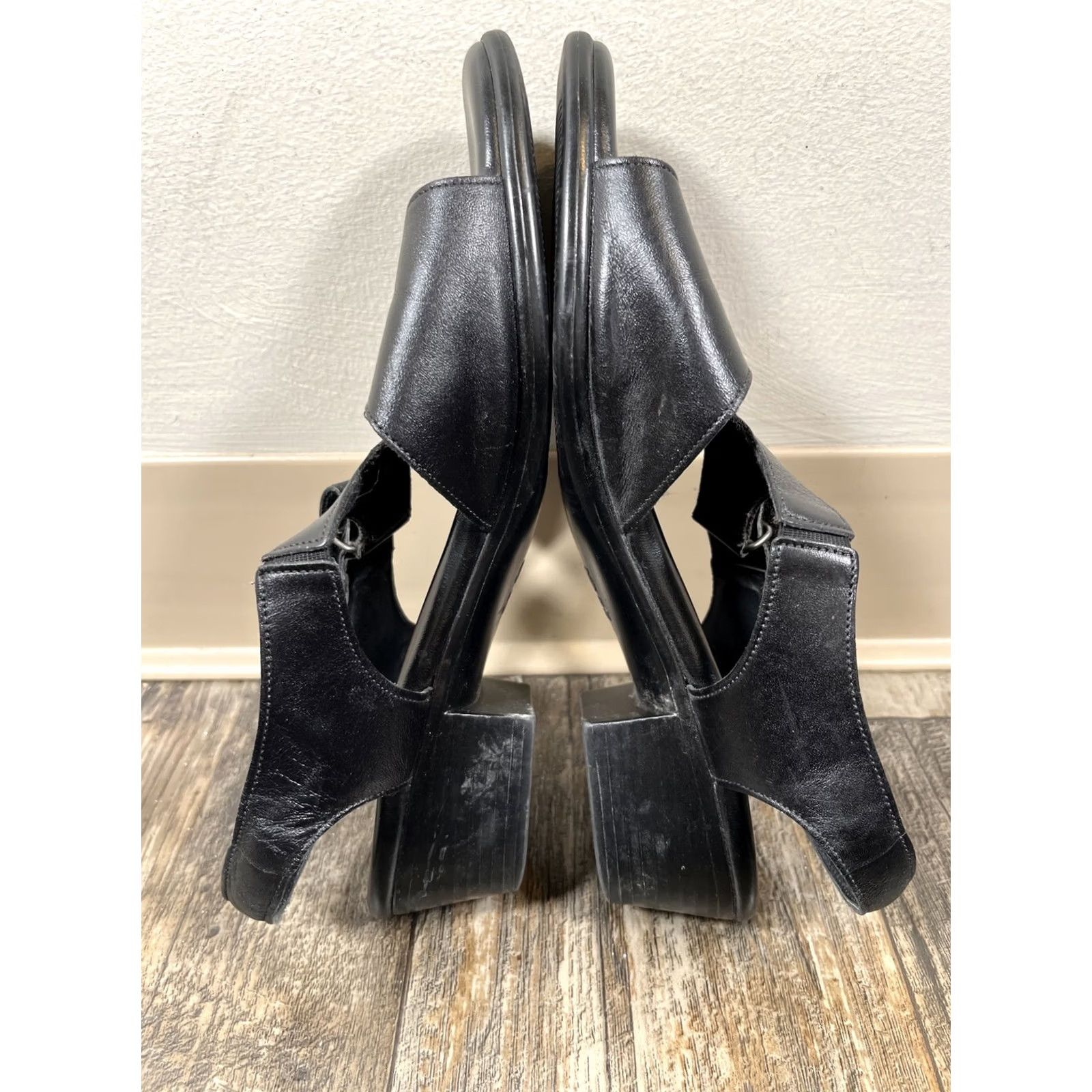 SAS SAS Caress Sandals Women M Black Cross Strap Slingback Made in USA W Size US 9 / IT 39 - 5 Thumbnail