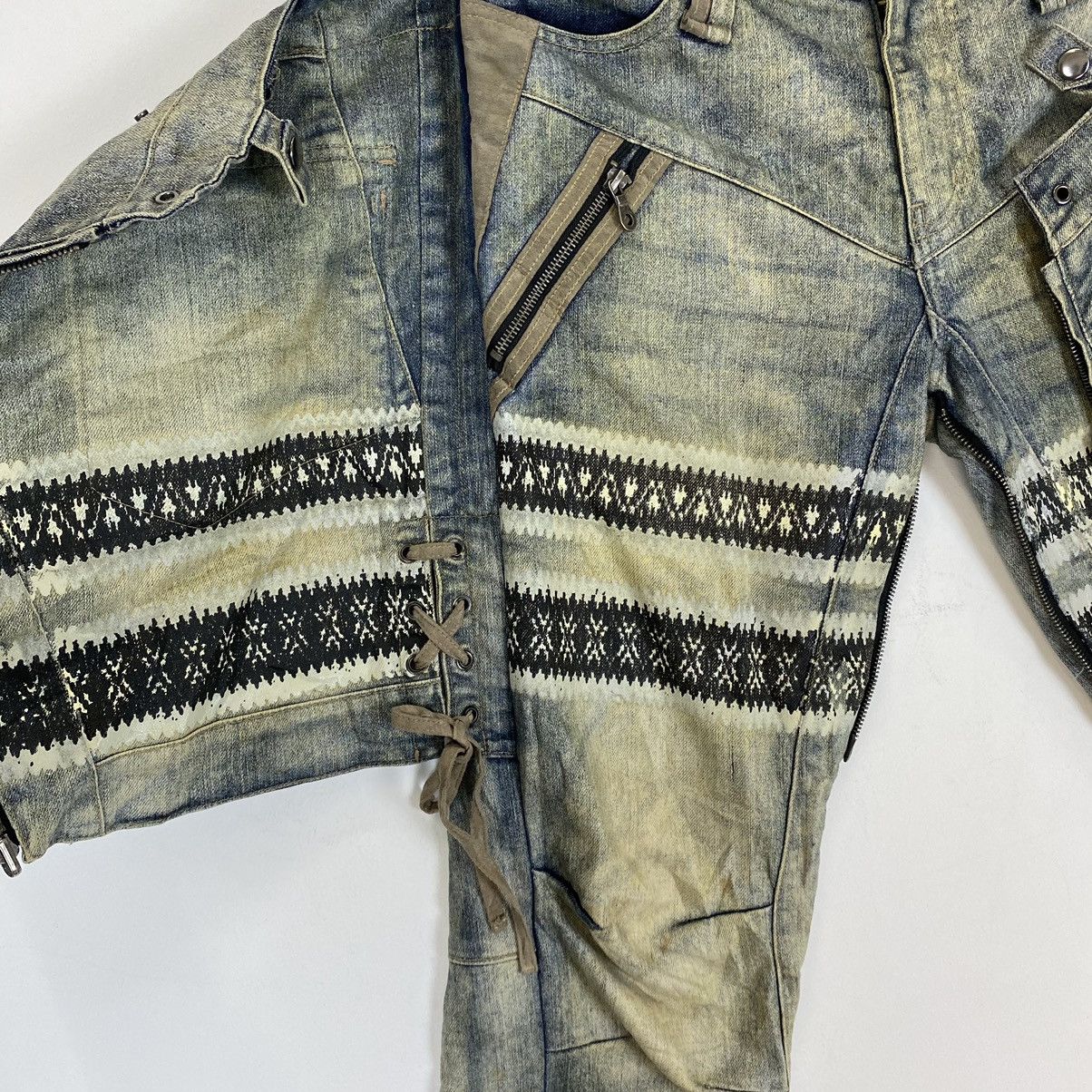 Japanese Brand ☀️PPFM Destruct Product Eastern Rock jeans Size US 33 - 12 Thumbnail