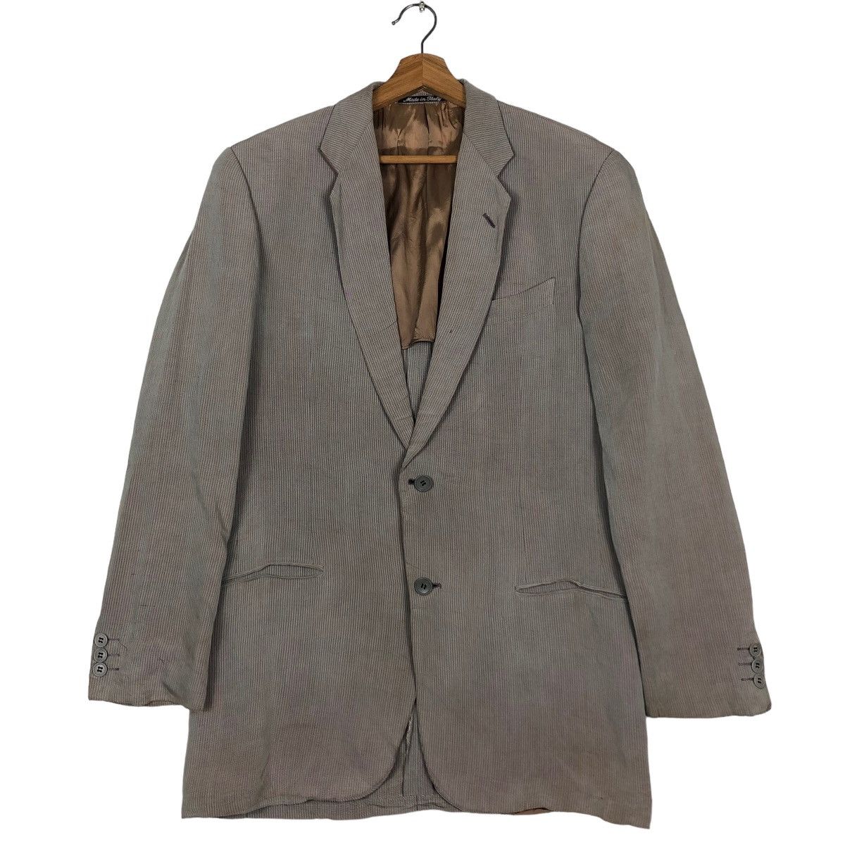 Emporio Armani Vtg Emperio Armani Made in Italy Chore Jacket Double Breast Size US M / EU 48-50 / 2 - 1 Thumbnail