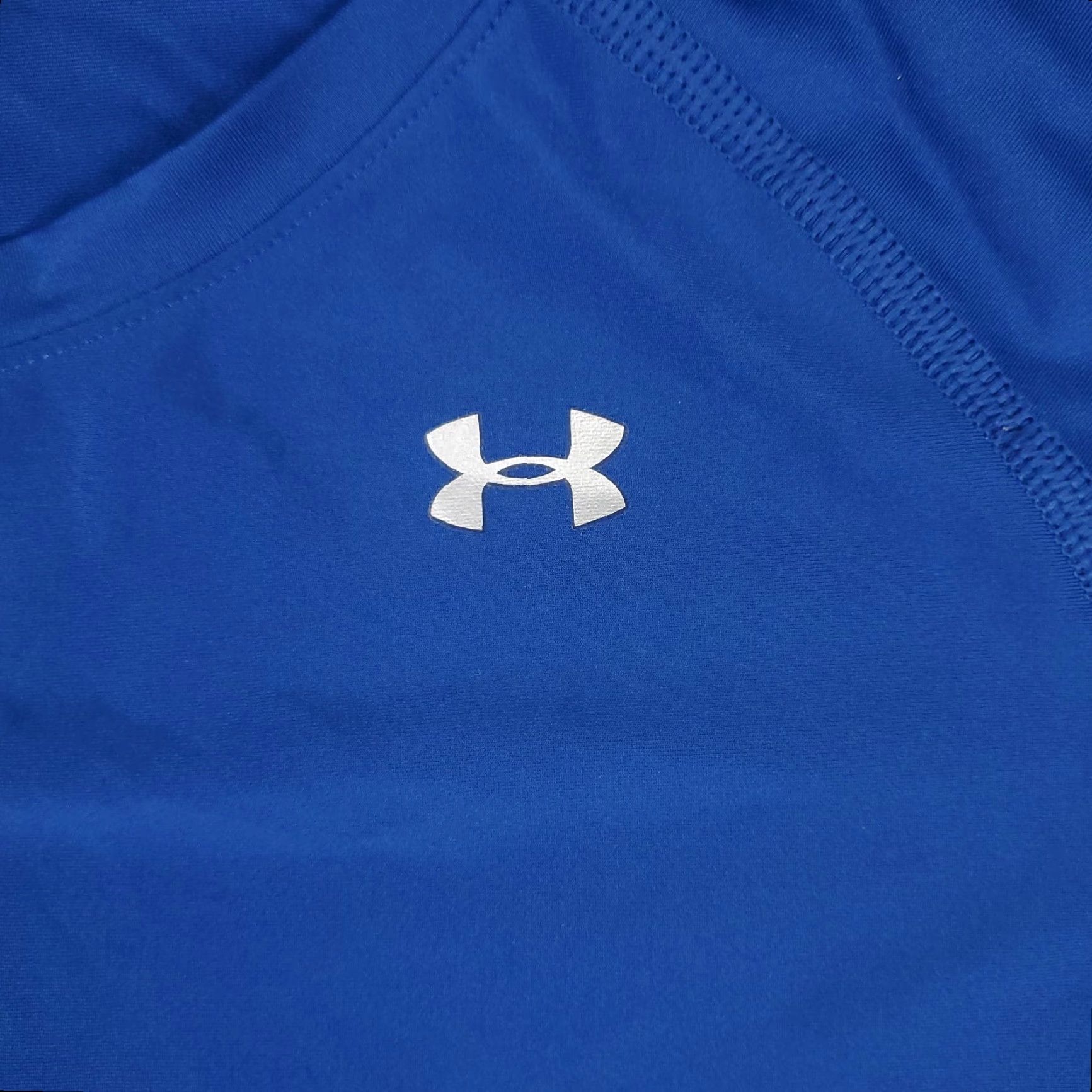 Under Armour Under Armour T Shirt Womens Medium Blue Short Sleeve Logo Casual Outdoor All Seasons Regular Fit Size M / US 6-8 / IT 42-44 - 2 Thumbnail