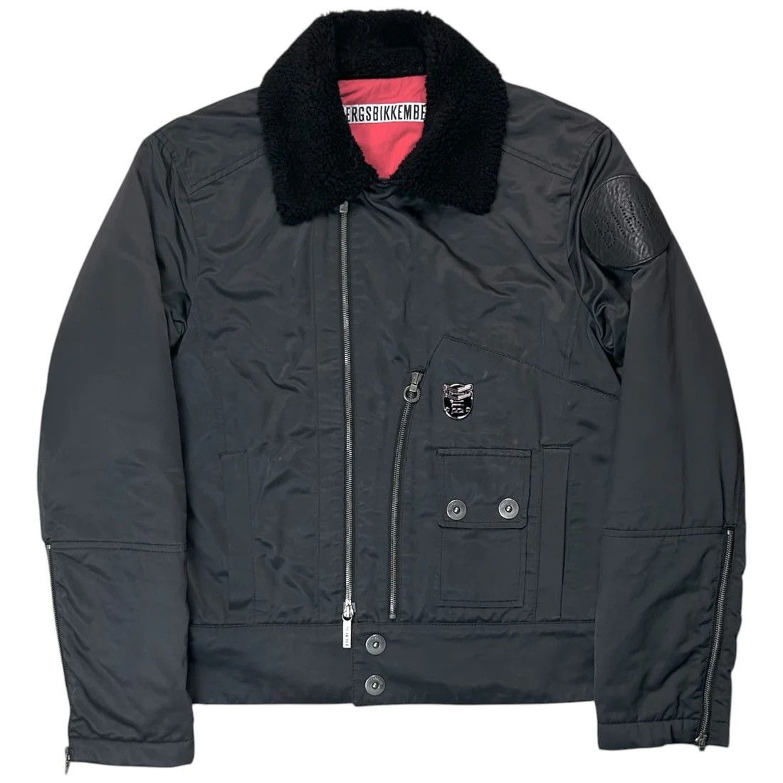 Dirk Bikkembergs Dirk Bikkembergs Faux Fur Collar Pilot Jacket Size US L / EU 52-54 / 3 - 1 Thumbnail