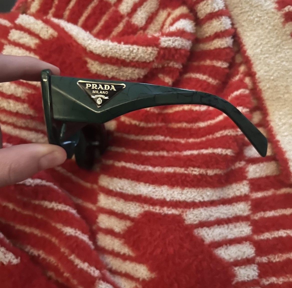 Prada Womans green Prada sunglasses Size ONE SIZE - 2 Thumbnail