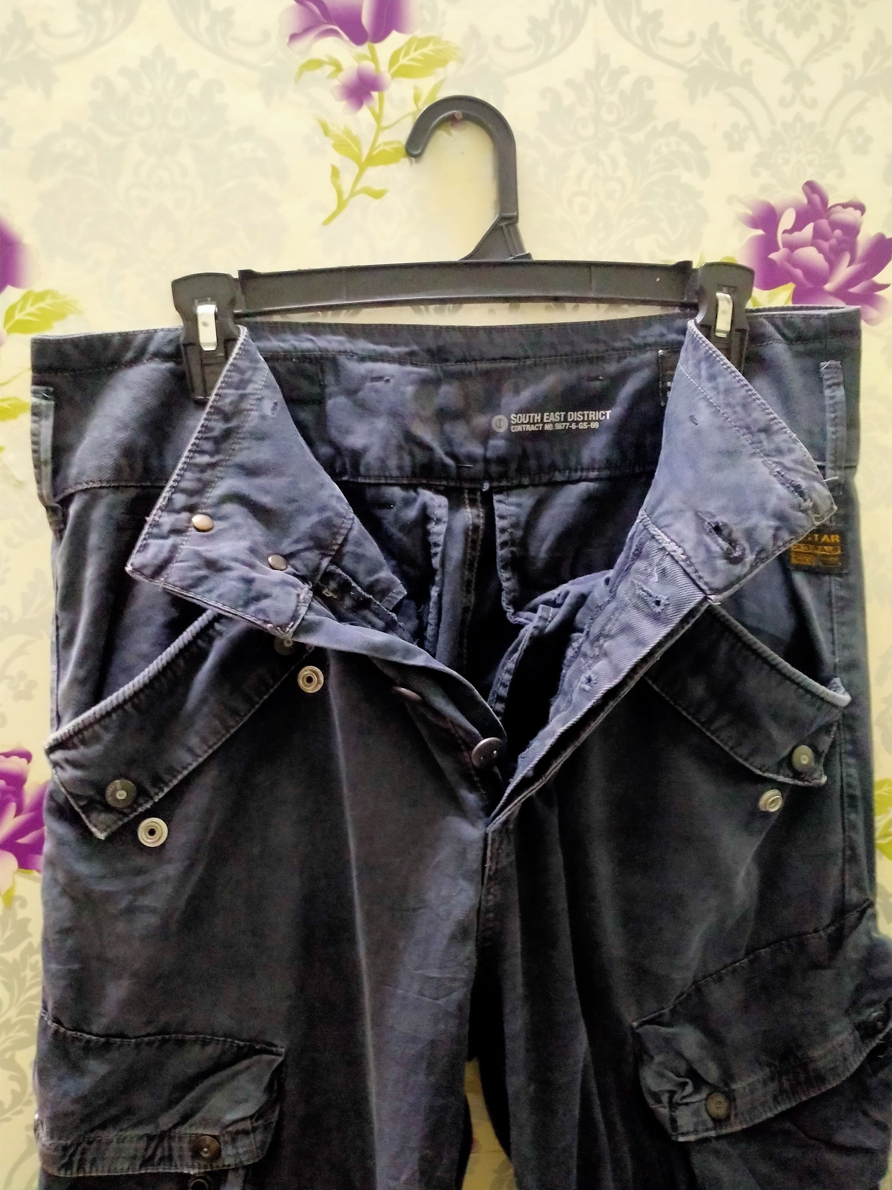 G-Star G start raw denim cargo multi pocket Size US 33 - 7 Thumbnail