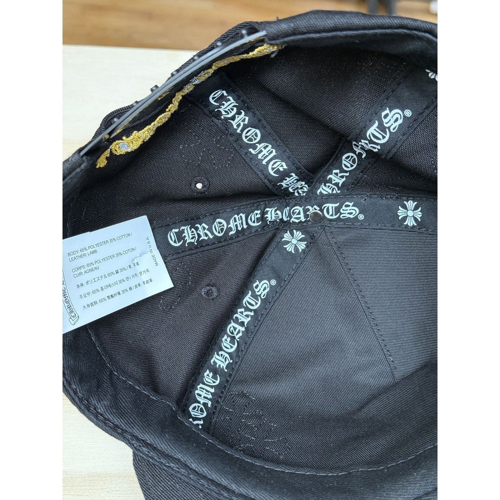 Chrome Hearts chrome hearts black and yellow patch hat Size ONE SIZE - 8 Thumbnail