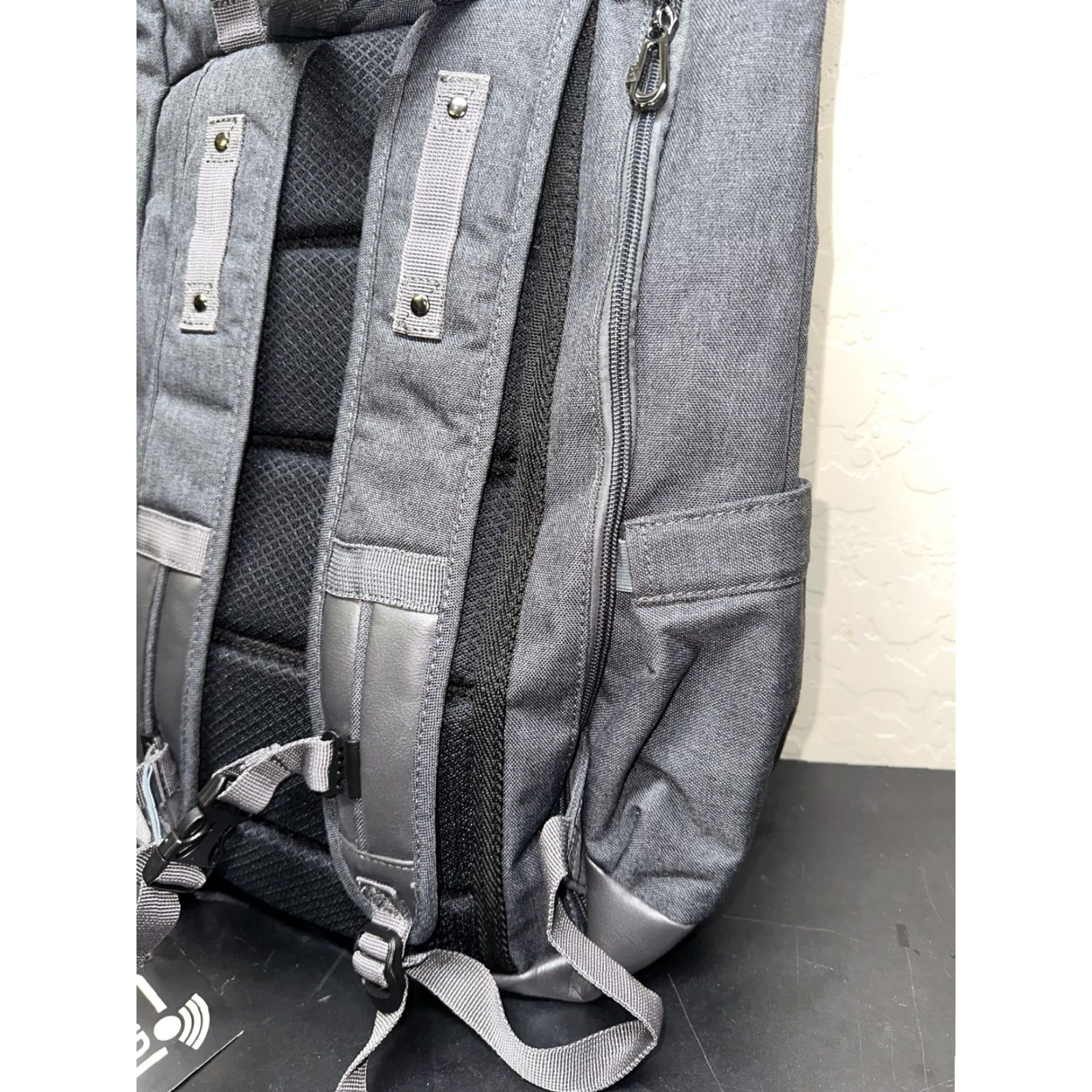 Vintage Golden Pacific Backpack RFID Blocker Roll-Top Canvas NWT Men Gray Size ONE SIZE - 6 Thumbnail