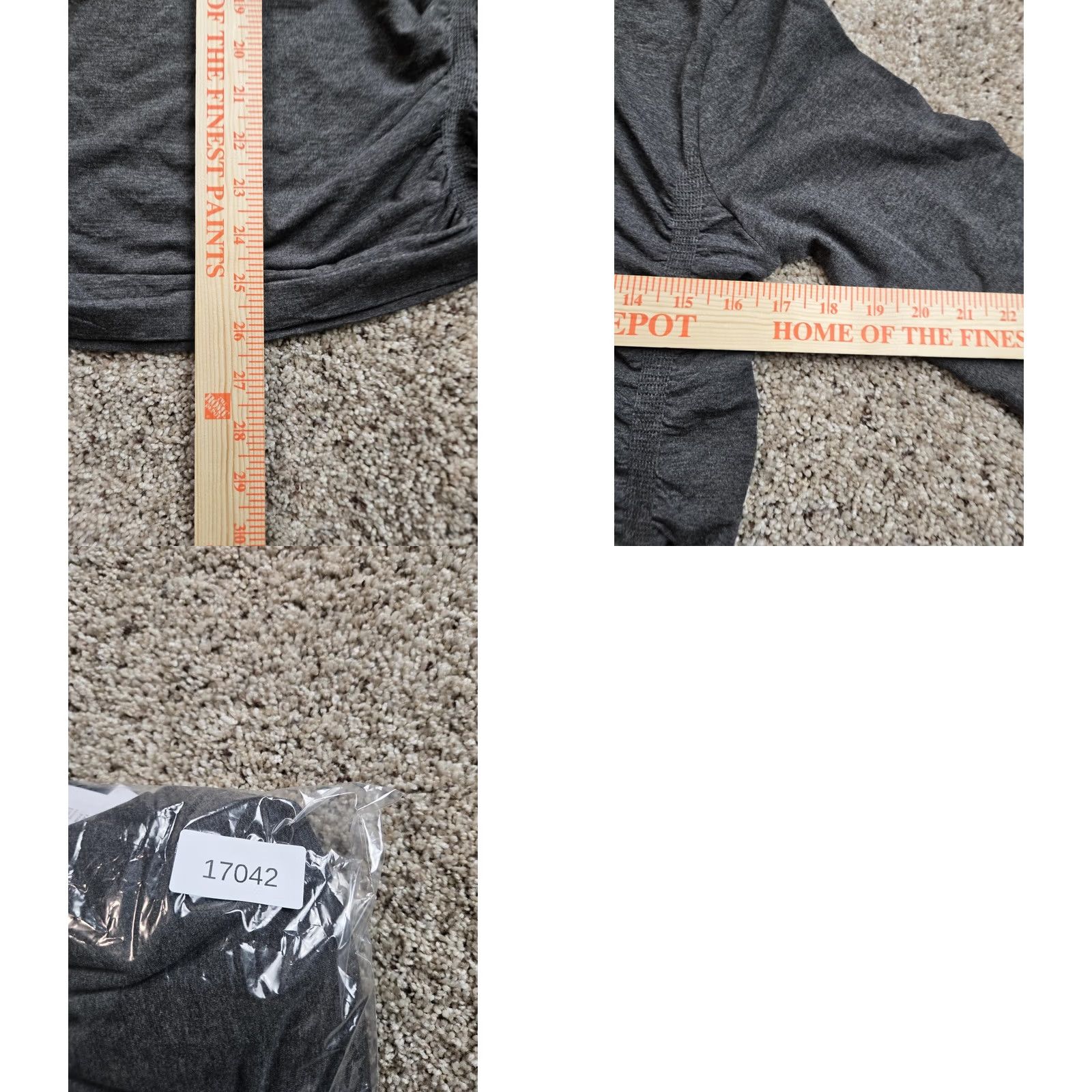 Fabletics Fabletics Kathie Seamless Ruched Top Womens XL Gray Long Sleeve Athletic Shirt Size XL / US 12-14 / IT 48-50 - 8 Thumbnail