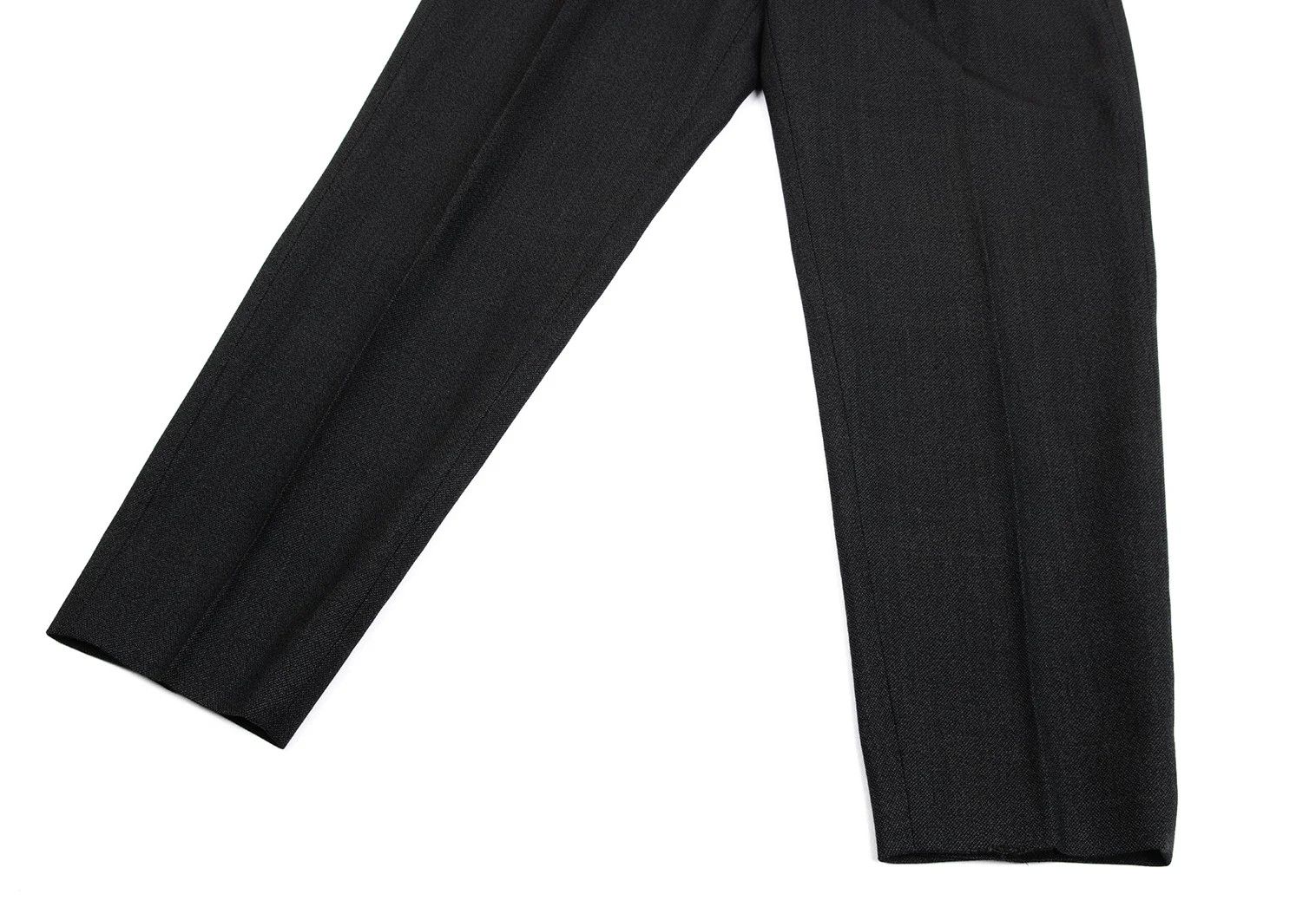 Jean Paul Gaultier Wool Tuck Tapered Pants in Charcoal Size 48 Size US 32 / EU 48 - 9 Thumbnail