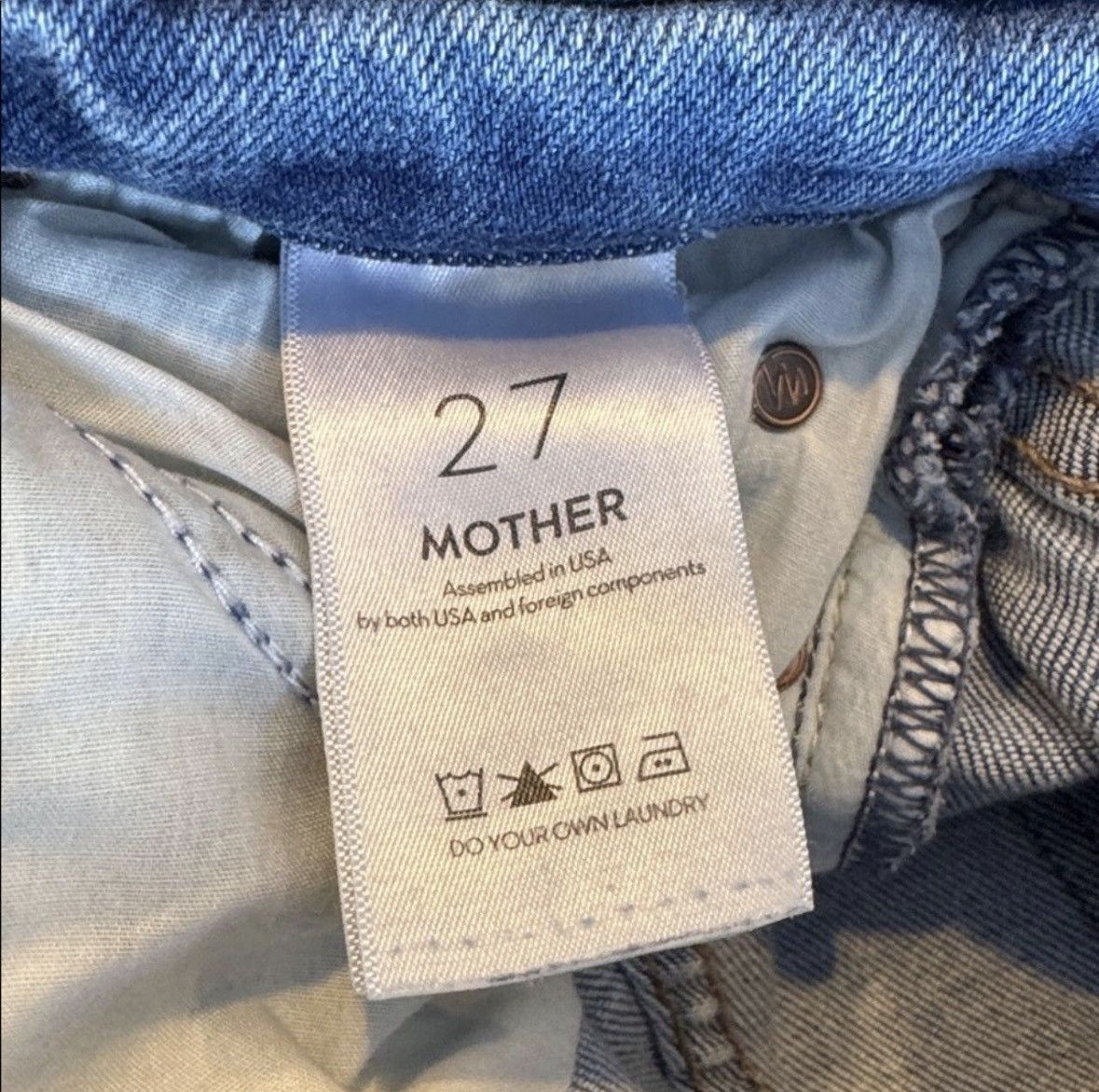 MOTHER MOTHER The Mid Rise Dazzler Ankle Fray 5-Pocket Jeans. 27 Size 27" / US 4 / IT 40 - 7 Thumbnail