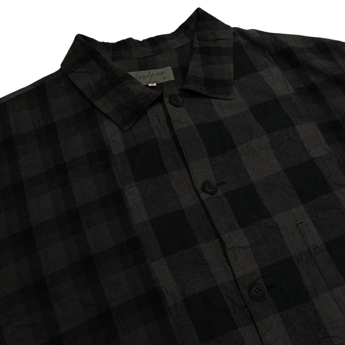 Yohji Yamamoto Yohji Yamamoto pour homme/ Wrinkled long-sleeve shirt Size US L / EU 52-54 / 3 - 3 Thumbnail