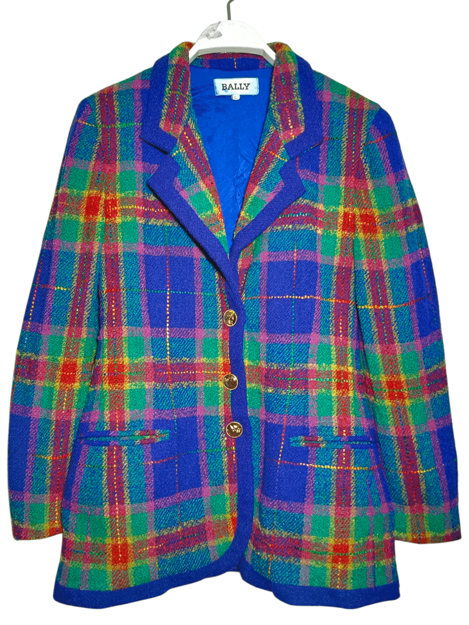 Bally × Vintage Vintage Bally Lana Wool Blazer Jacket Size US M / EU 48-50 / 2 - 1 Thumbnail