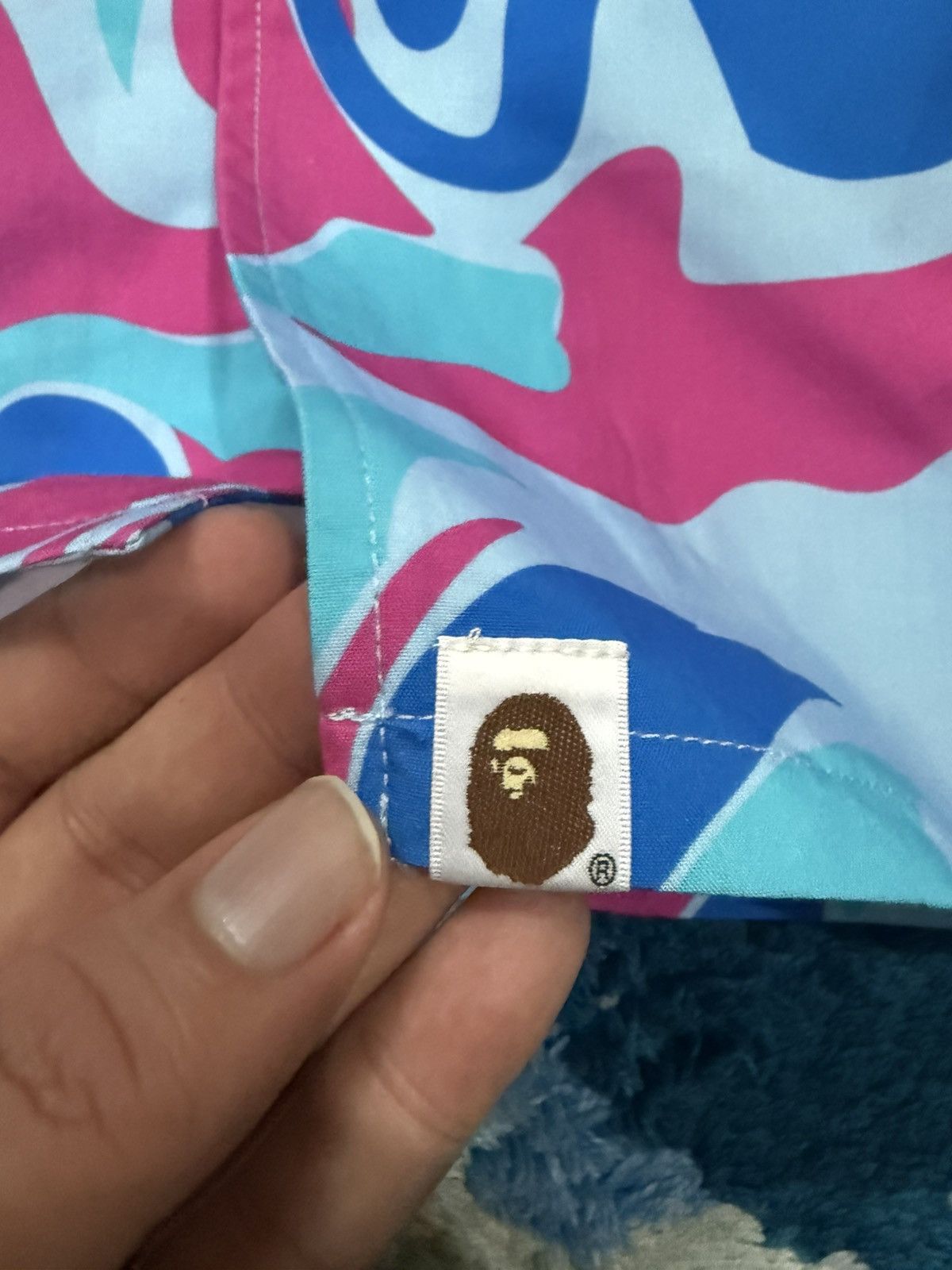 Bape Bape Collar Marble Camo Size US M / EU 48-50 / 2 - 6 Thumbnail