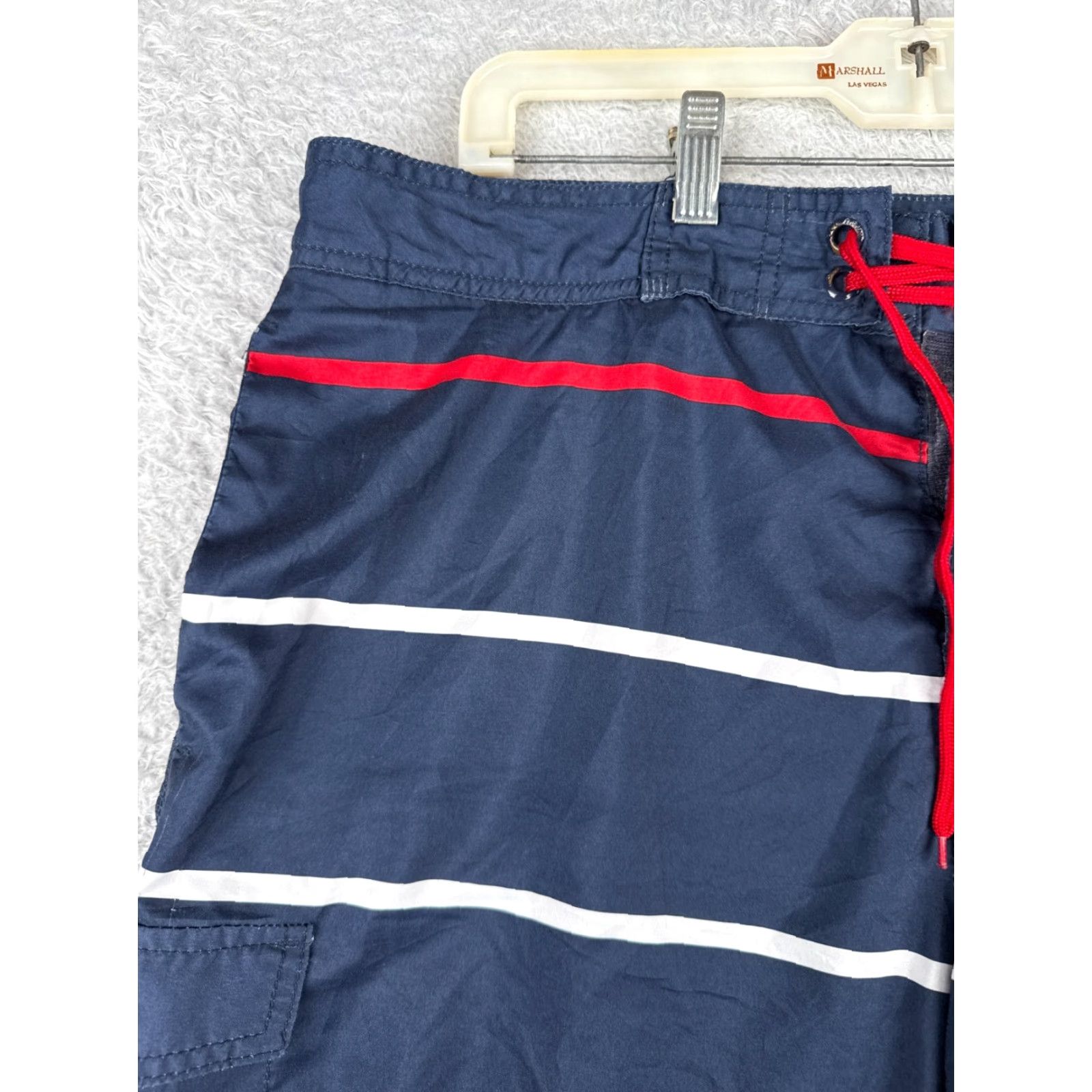 Old Navy Old Navy Swim Trunks Mens XL Blue Stripe Board Shorts Beach Surf 39x10 Size US 36 / EU 52 - 4 Thumbnail