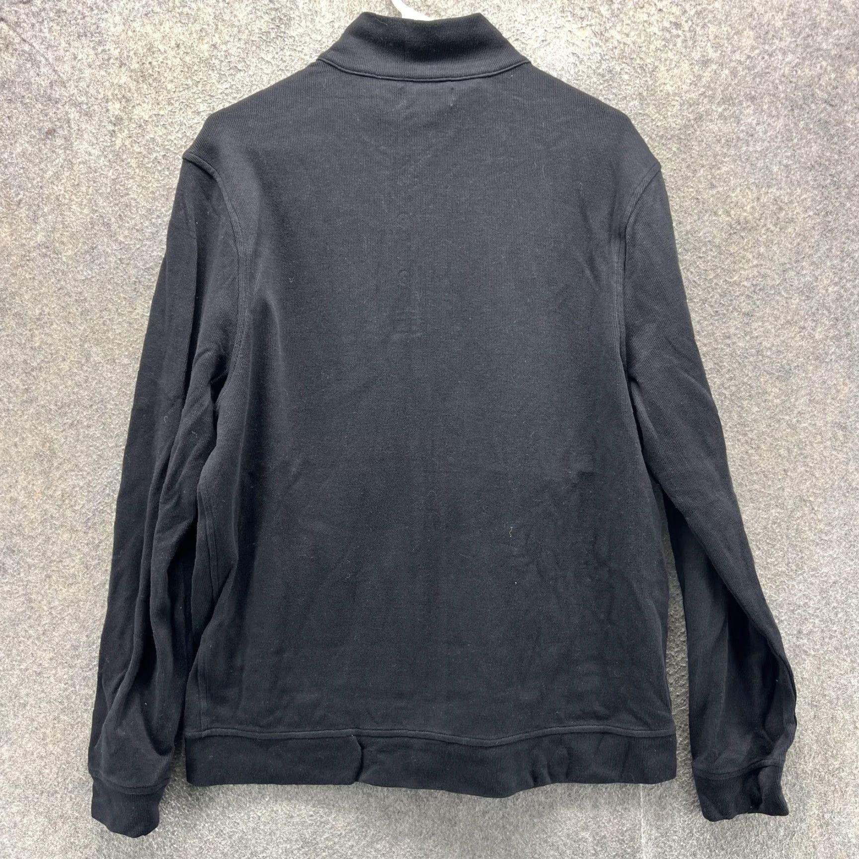 Tasso Elba Tasso Elba Jacket Mens Large Black Cotton Full Zip Bomber Pockets Casual Size US L / EU 52-54 / 3 - 7 Thumbnail