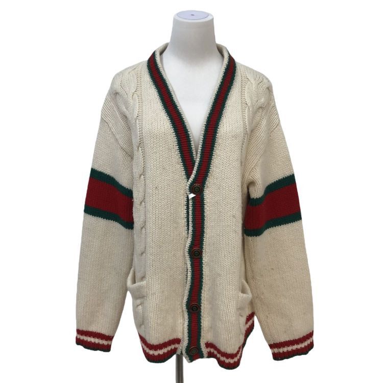 Gucci Gucci Cable Knit Cardigan Size M Size US M / EU 48-50 / 2 - 1 Thumbnail