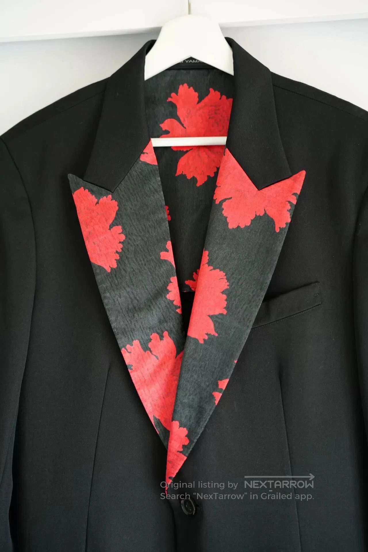 Yohji Yamamoto yohji yamamoto floral silk collar blazer. Size US L / EU 52-54 / 3 - 4 Thumbnail