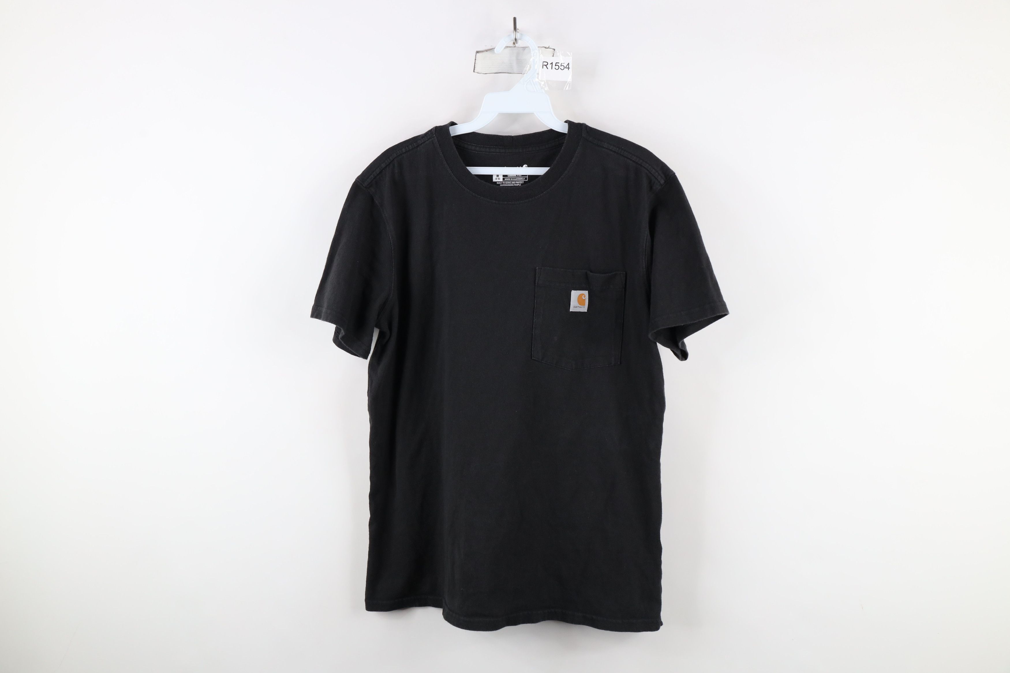 Carhartt × Vintage Vintage Carhartt Spell Out Pocket T-Shirt Black Cotton Size M / US 6-8 / IT 42-44 - 1 Thumbnail