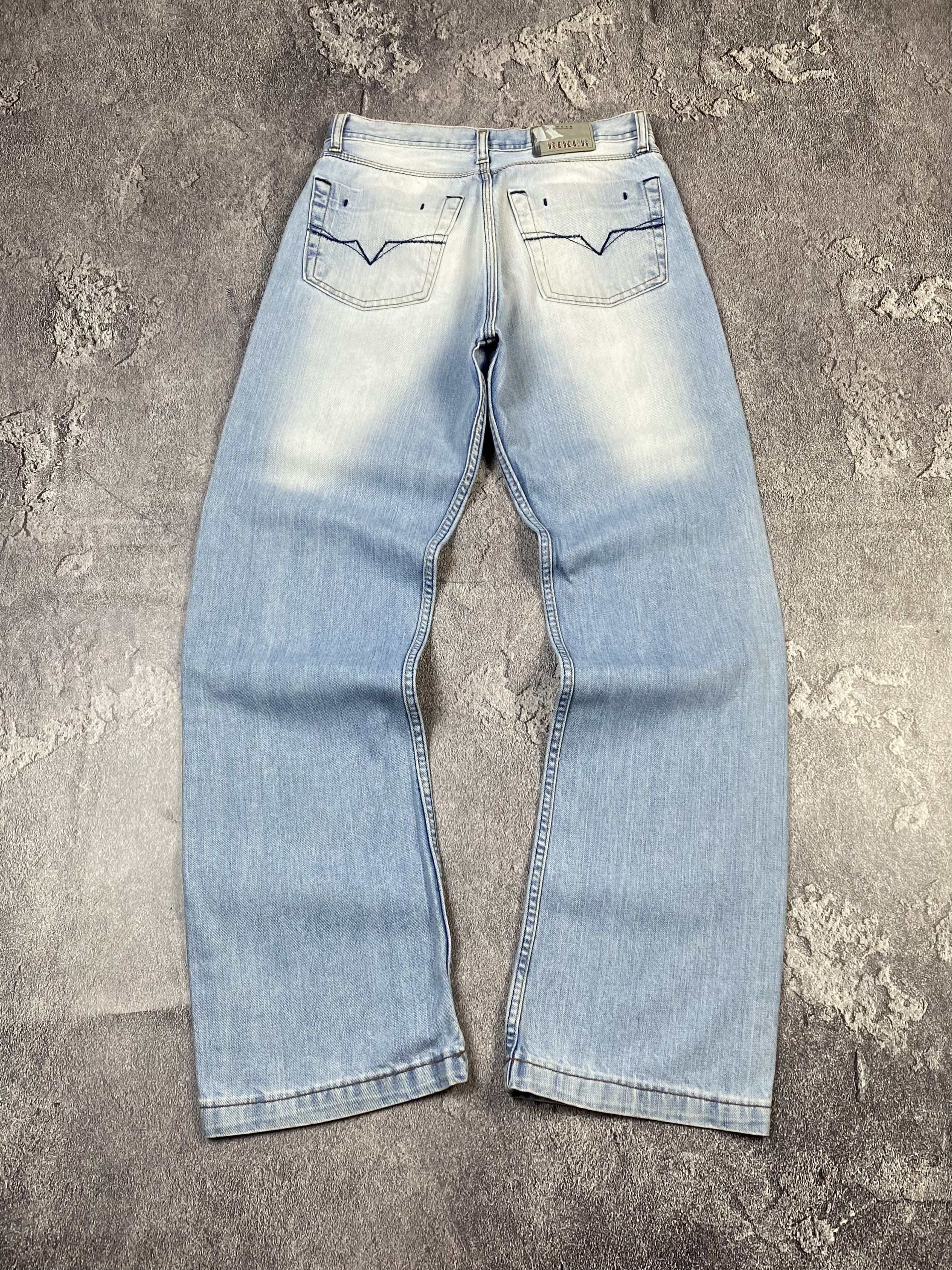 If Six Was Nine Y2K Faded Blue Stone Washed Jeans Straight Baggy Fit Leg Size US 30 / EU 46 - 1 Thumbnail