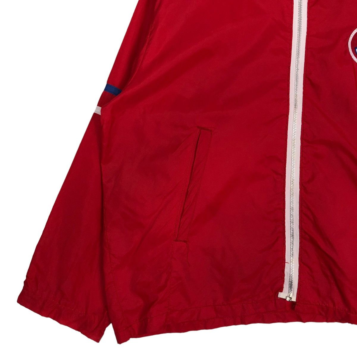 Kadoya 🔥VINTAGE ZIPPER BIKER JACKET LIGHT STP BIG LOGO Size US L / EU 52-54 / 3 - 4 Thumbnail