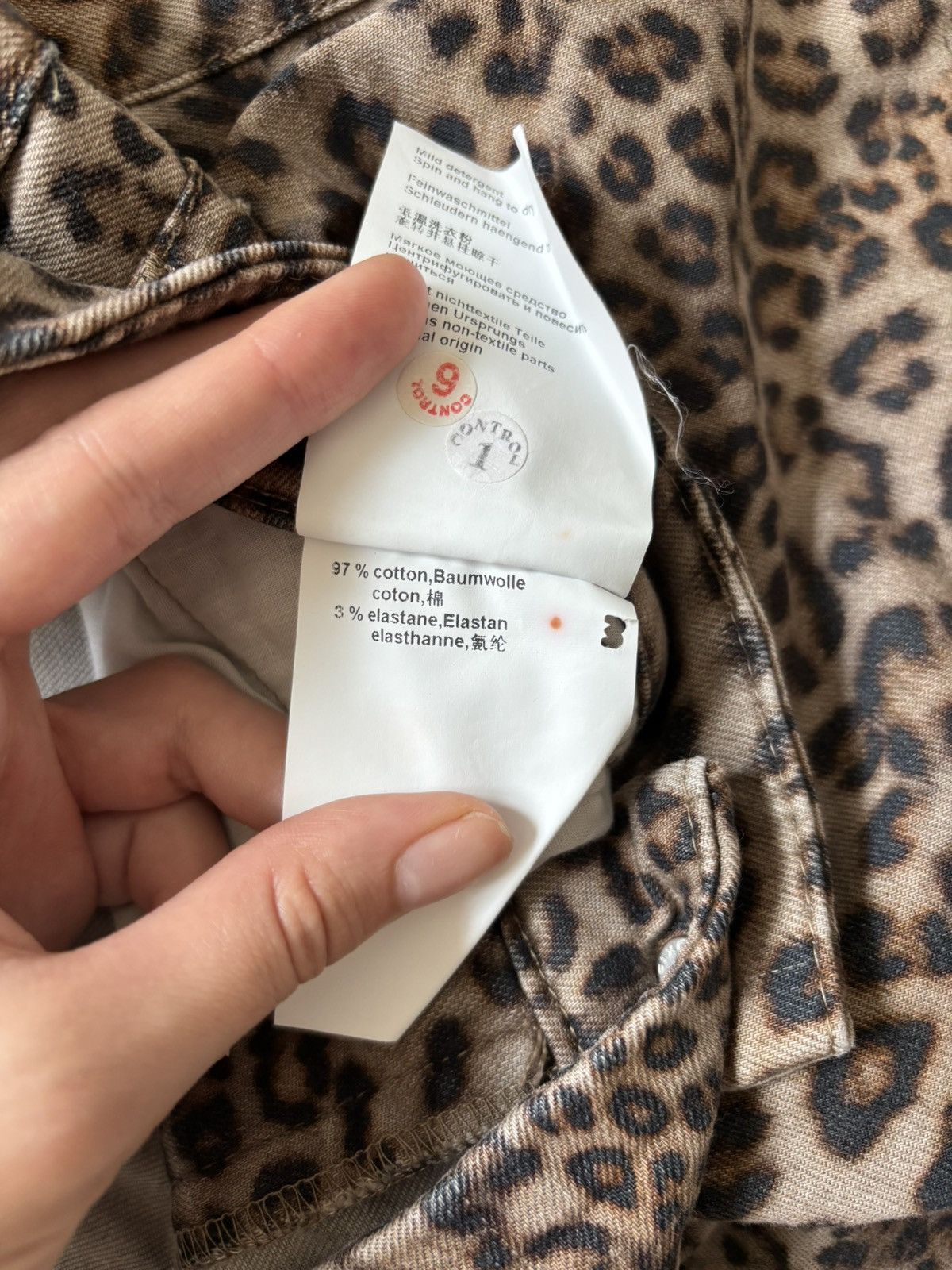 Designer Leopard print jeans M glamour Size 30" / US 8 / IT 44 - 11 Thumbnail