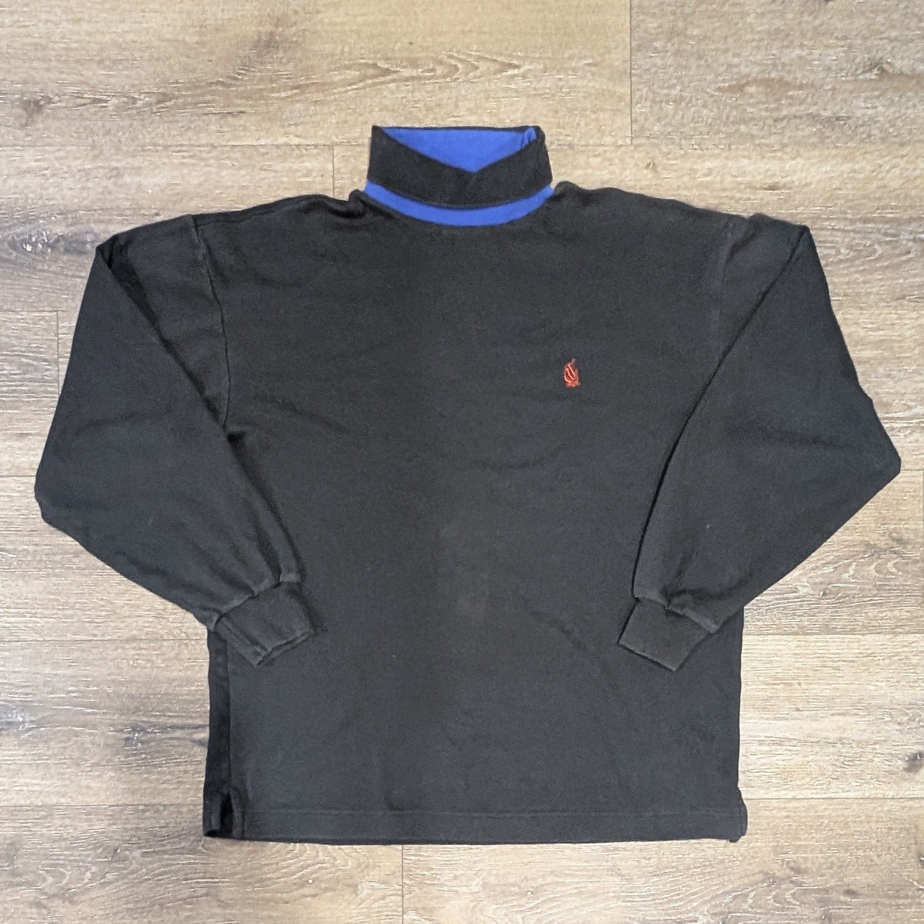 Nautica Vintage Nautica small logo black turtleneck sweatshirt Size US XL / EU 56 / 4 - 1 Thumbnail