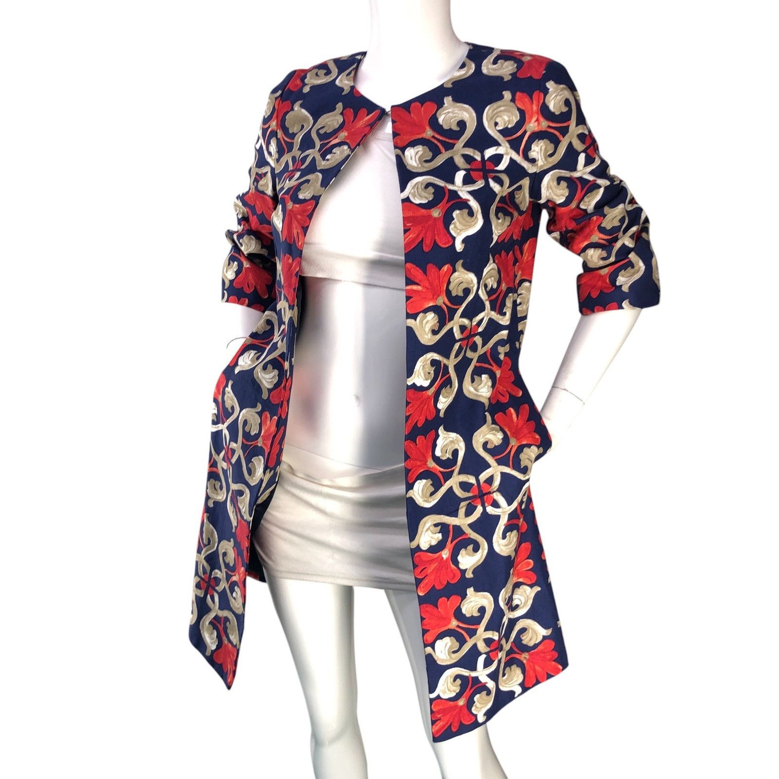 J.McLaughlin J McLaughlin Size XS Jacket Sussex Midi Coat Floral POCKETS Size XS / US 0-2 / IT 36-38 - 2 Thumbnail