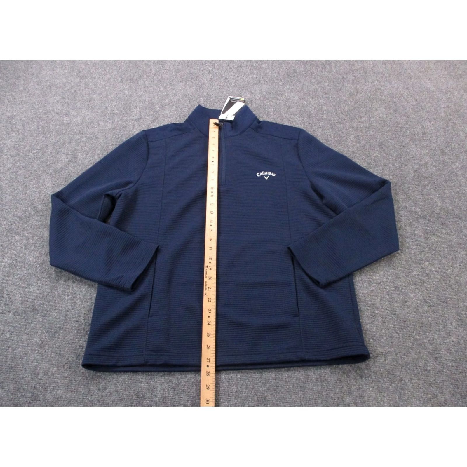 Callaway Callaway Jacket Mens M Navy Blue Opti Dry Windbreaker 1/4 Zip Lightweight Waterproof Casual Sportswear Weathergear Logo Pockets Golf Size US M / EU 48-50 / 2 - 3 Thumbnail