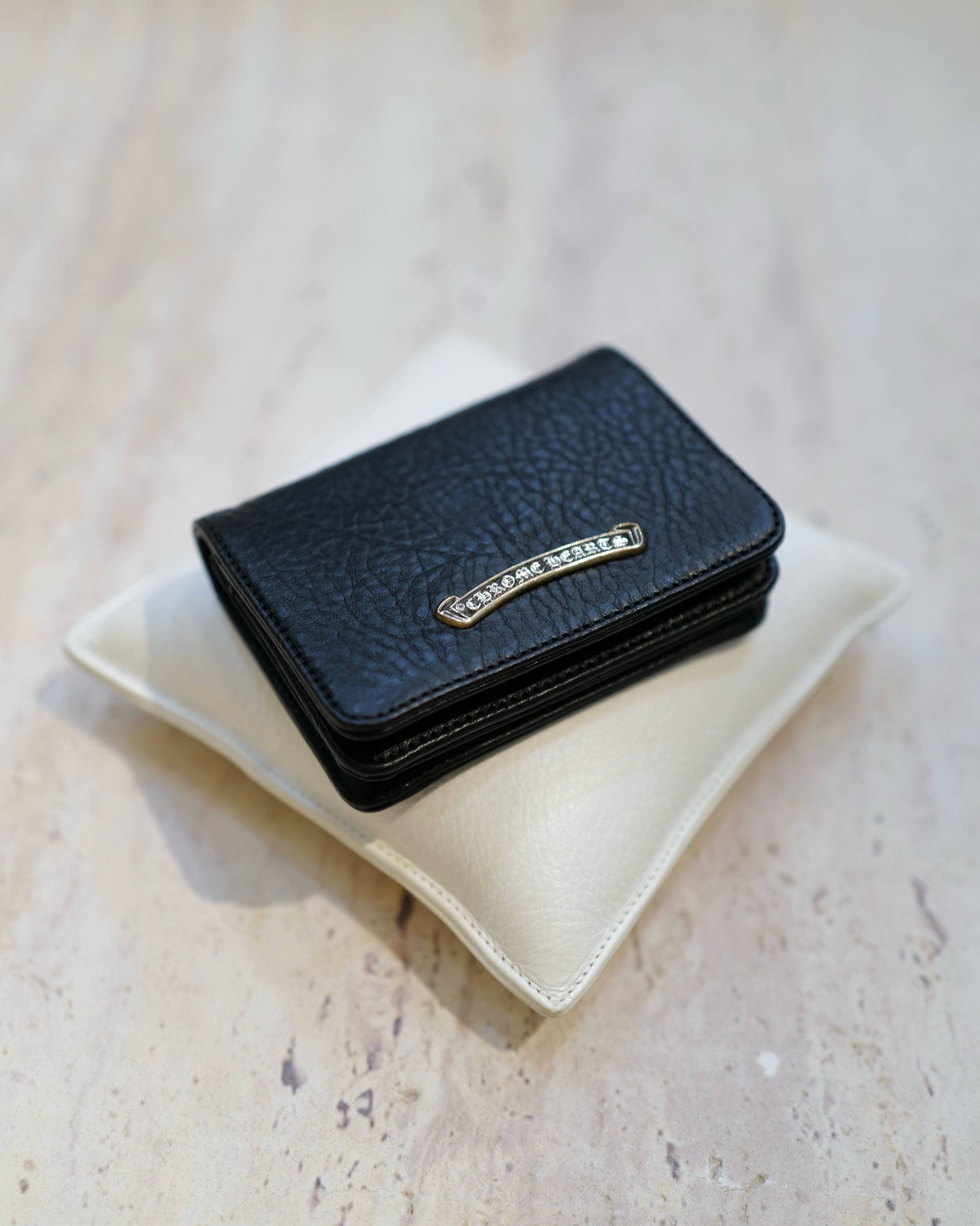 Chrome Hearts Chrome Hearts card case 3 Pocket Scroll wallet black Size ONE SIZE - 13 Thumbnail