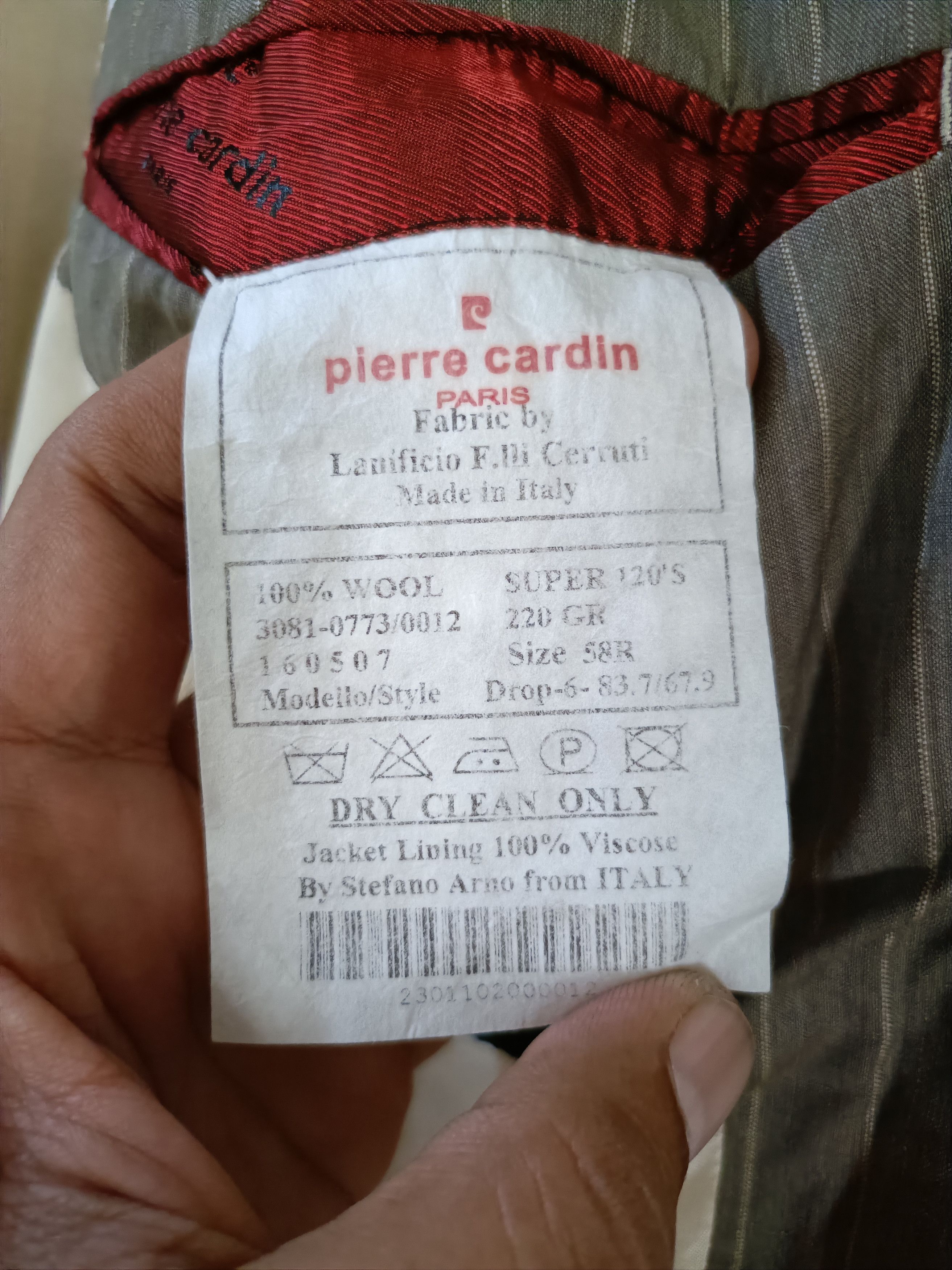 Pierre Cardin Vintage Pierre Cardin Cerruti fabric Italian wool blazer Size 50R - 9 Thumbnail