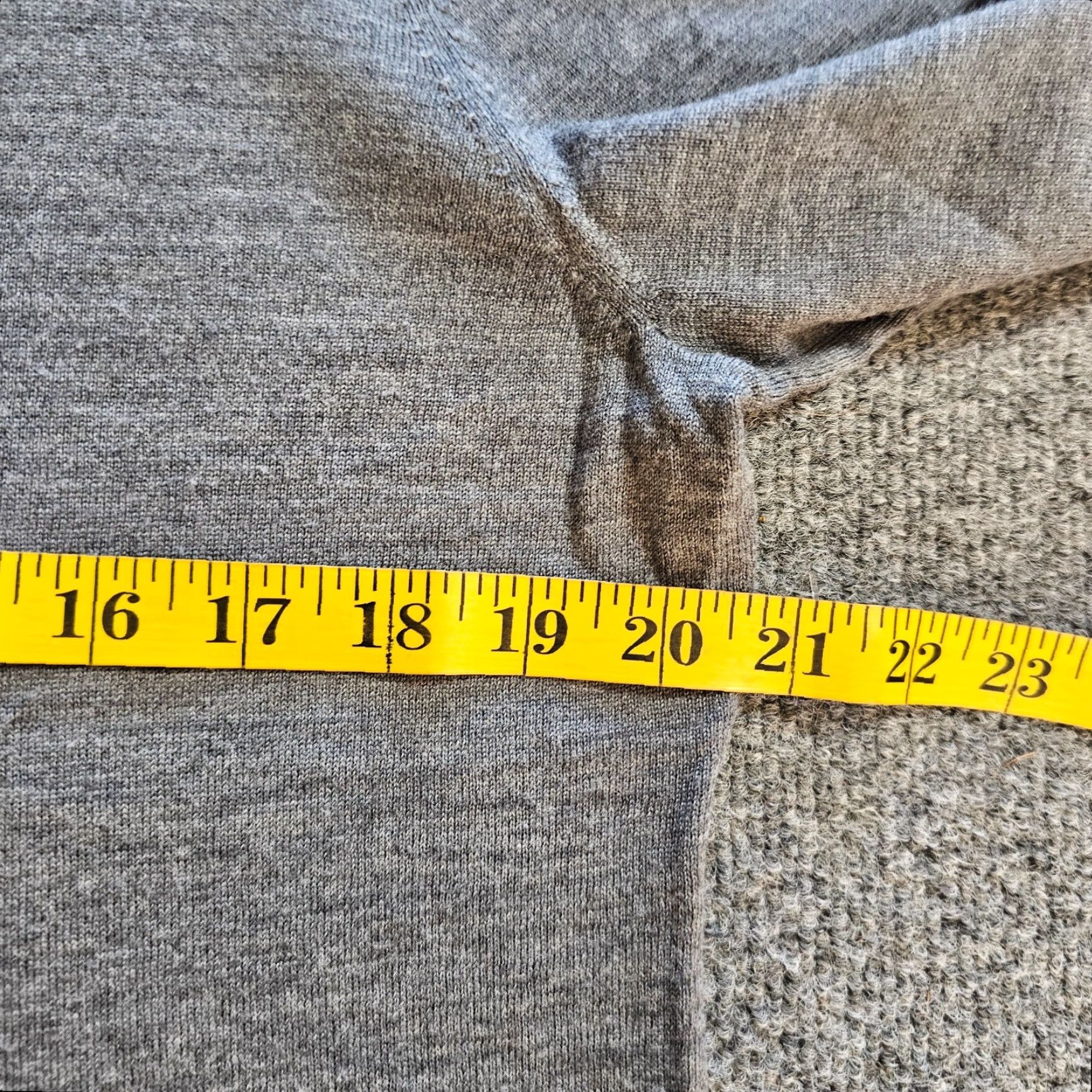 Talbots Talbots Sweater Top Womens XL Gray Merino Wool 3/4 Sleeve Round Neck Casual Basic Pullover Classic Knit Stretch Men/Women: Womens Size XL / US 12-14 / IT 48-50 - 7 Thumbnail