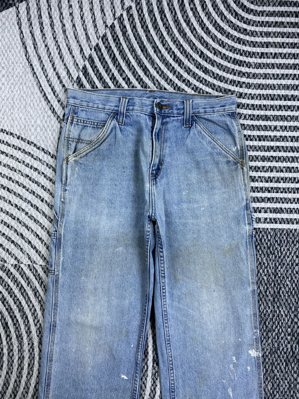 Faded Glory Vintage Faded Glory Carpenter Distressed Denim Jeans Size US 31 - 7 Thumbnail