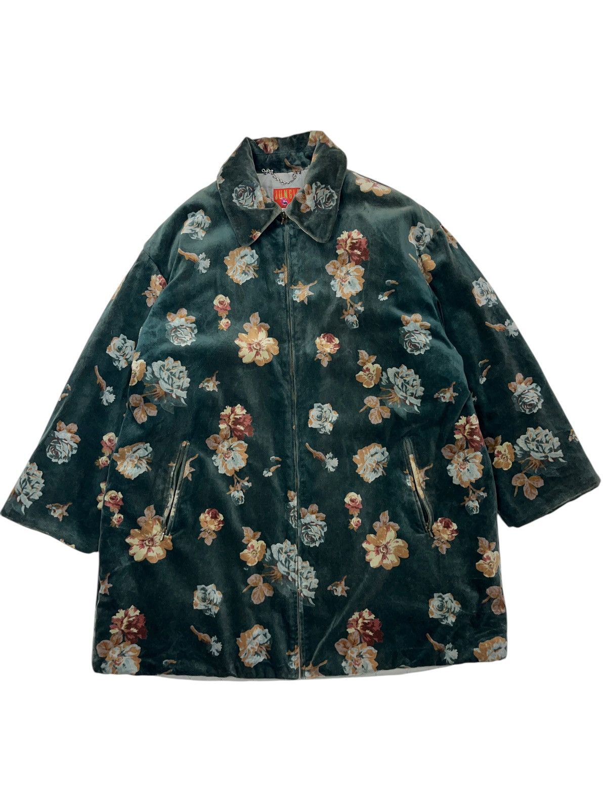Kenzo × Vintage Vintage Kenzo Jungle Floral Velvet Jacket Skirt Suit Size S / US 4 / IT 40 - 2 Thumbnail