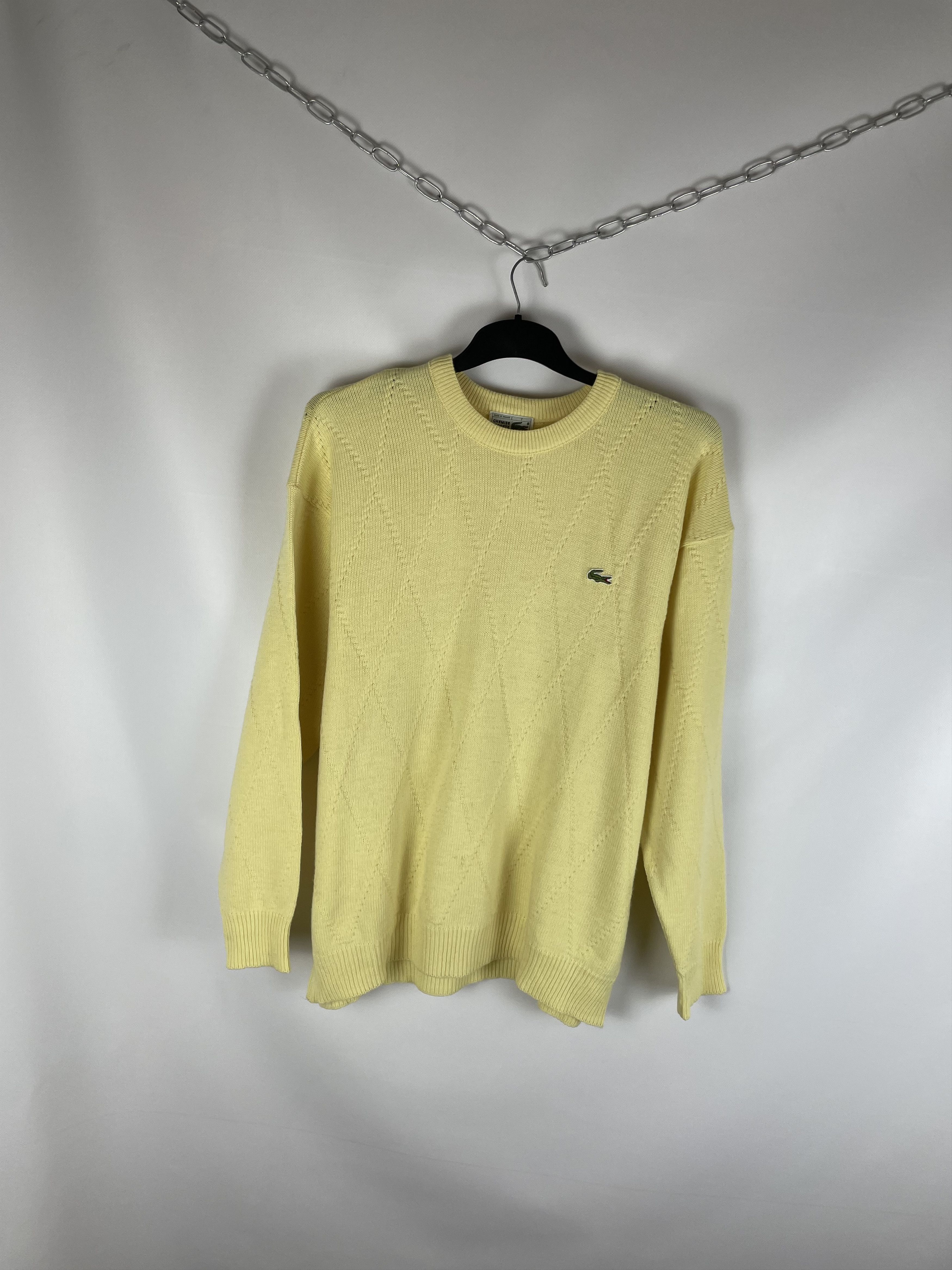 Lacoste Lacoste Vintage Check Knit Sweater Size US XL / EU 56 / 4 - 2 Thumbnail