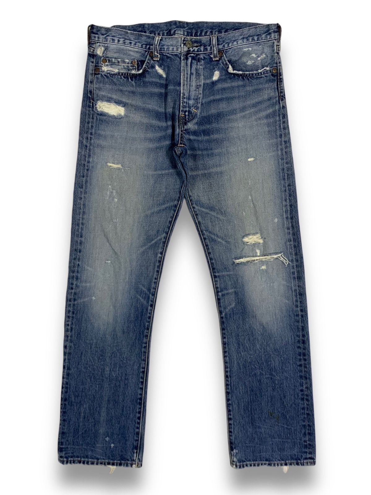 Japanese Brand Vintage Japanese RNA Inc Regular Straight Distressed Jeans Size US 34 / EU 50 - 1 Thumbnail
