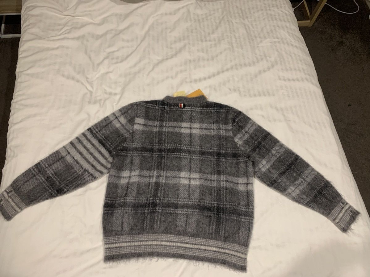 Thom Browne Thom Browne Tartan Plaid Mohair Cardigan in size 3 Size US M / EU 48-50 / 2 - 4 Thumbnail