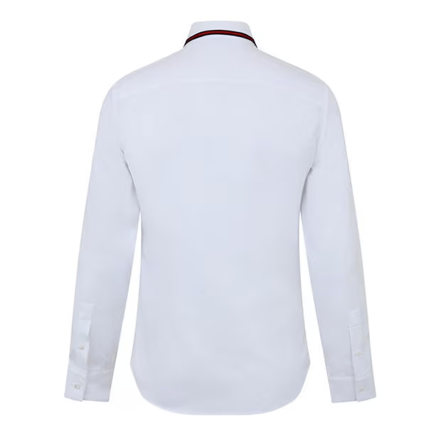 Gucci Oxford Shirt With Web Size US M / EU 48-50 / 2 - 2 Thumbnail