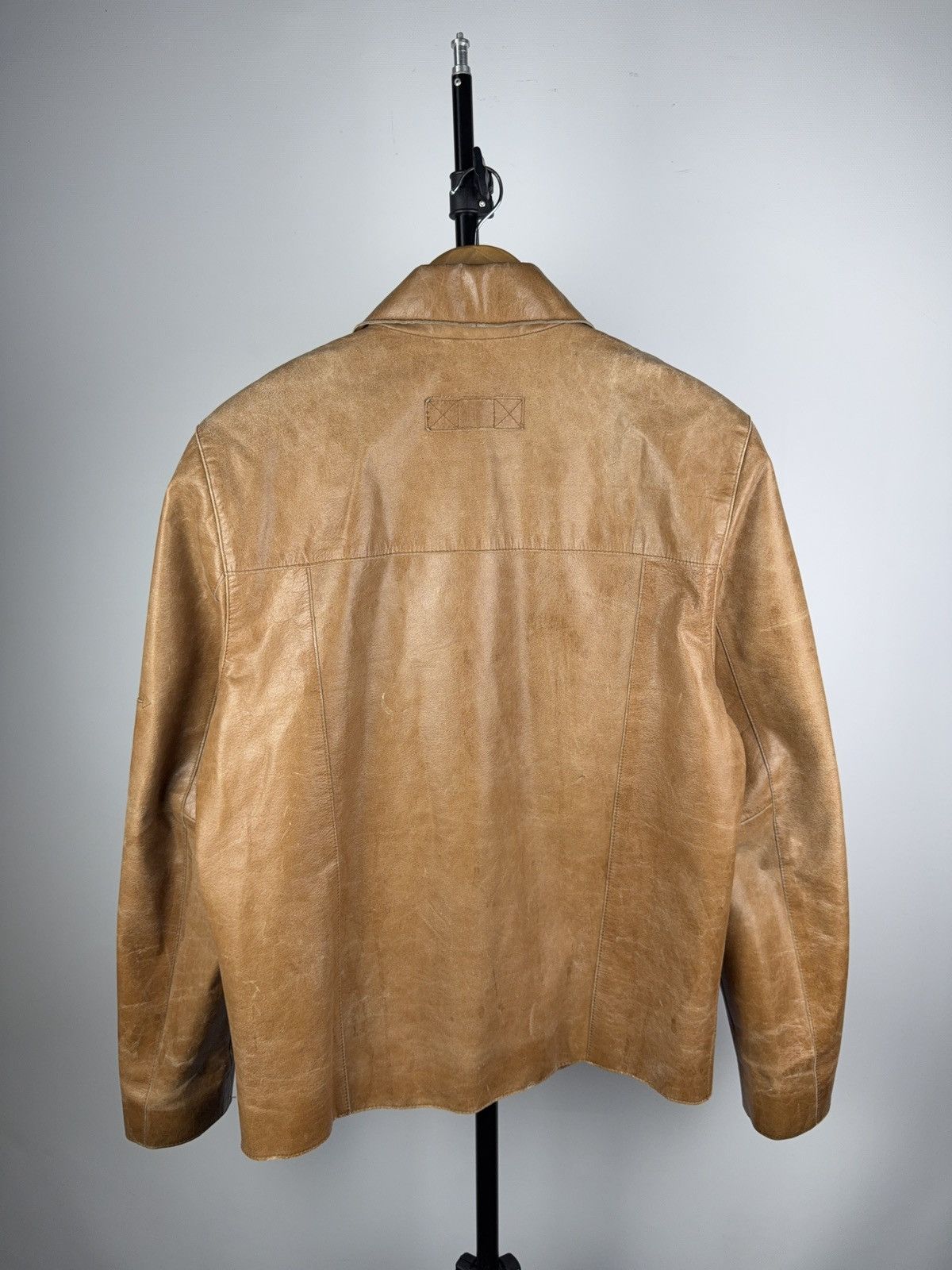 Vintage Vintage 90s Retro Avant Garde Leather Biker MOTO Y2K Jacket Size US S / EU 44-46 / 1 - 13 Thumbnail