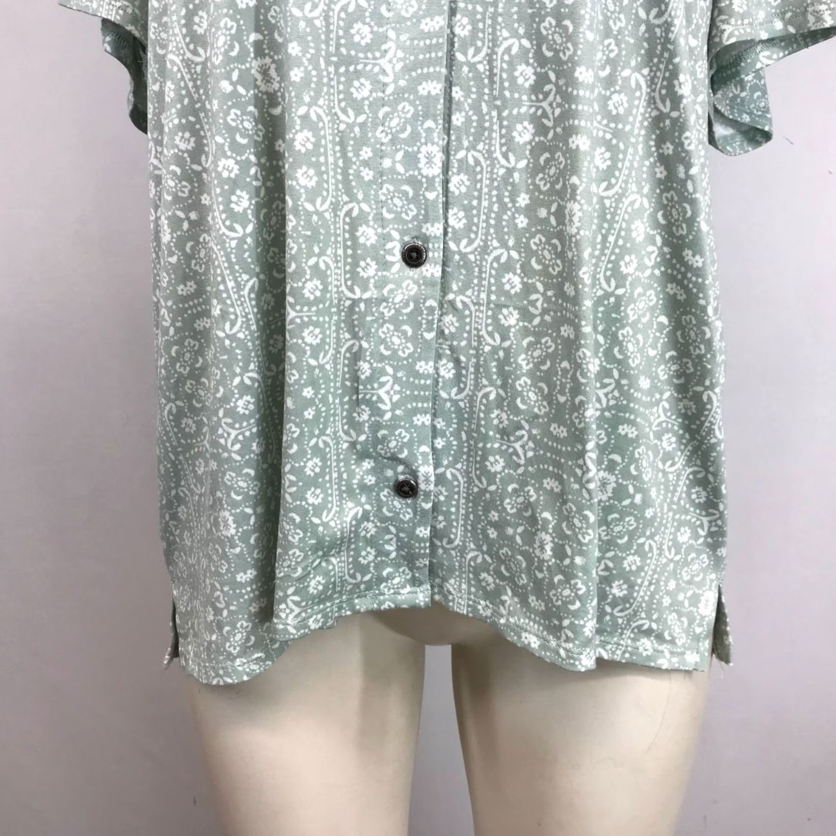 Lucky Brand LUCKY BRAND Pajama Set Womens Large Green 2 PIECE Size ONE SIZE - 3 Thumbnail