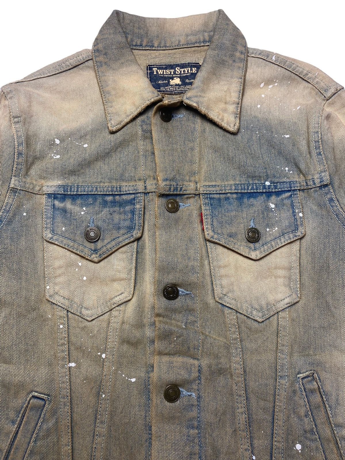 If Six Was Nine 1990s Twist - Mud Wash Denim Jacket Size US M / EU 48-50 / 2 - 8 Thumbnail