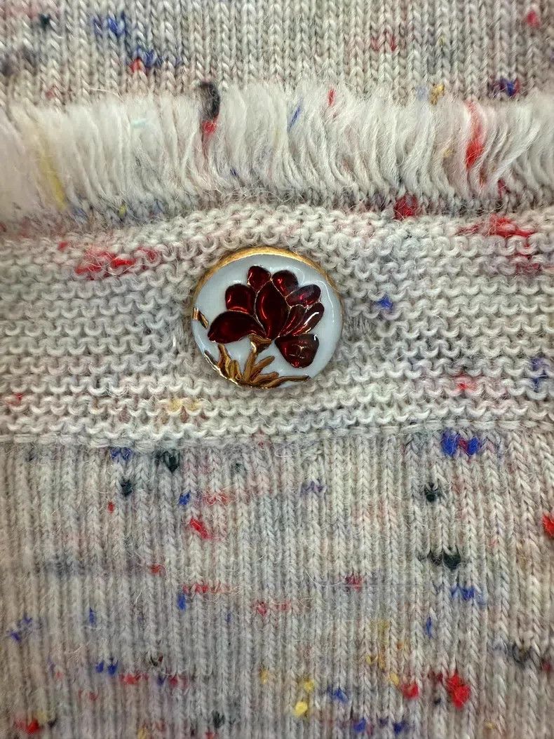 Chanel Chanel 25a Hangzhou series lotus button wool dress Size XS / US 0-2 / IT 36-38 - 3 Thumbnail