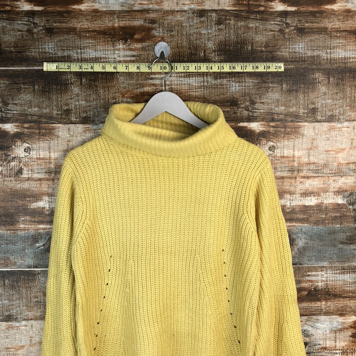 Homespun Knitwear × Japanese Brand A.V.V Standard Yellow Knitwear #A1822 Size M / US 6-8 / IT 42-44 - 2 Thumbnail
