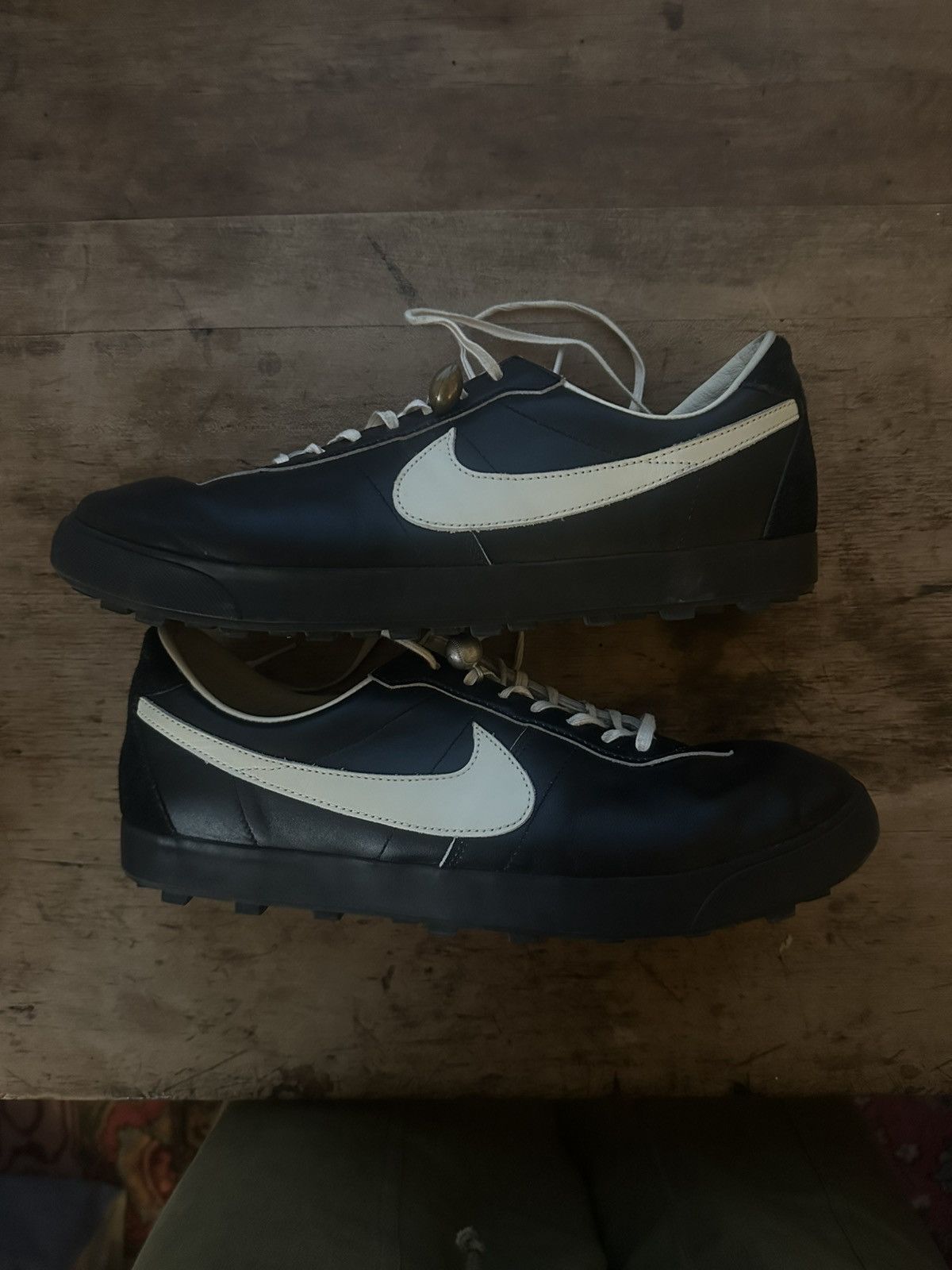 Bode × Nike Bode Astrograbber Black Leather Size US 11.5 / EU 44-45 - 2 Thumbnail