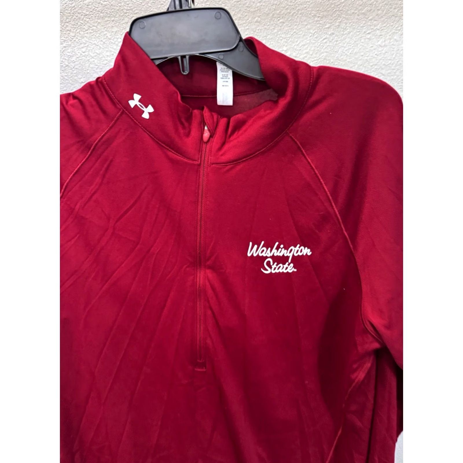 Under Armour WOMENS Under Armour Washington State Mock Shirt XL Extra Large Shirt Pullover 1/4 Zip Multicolor Logo Washington State Womens XL Size XL / US 12-14 / IT 48-50 - 4 Thumbnail