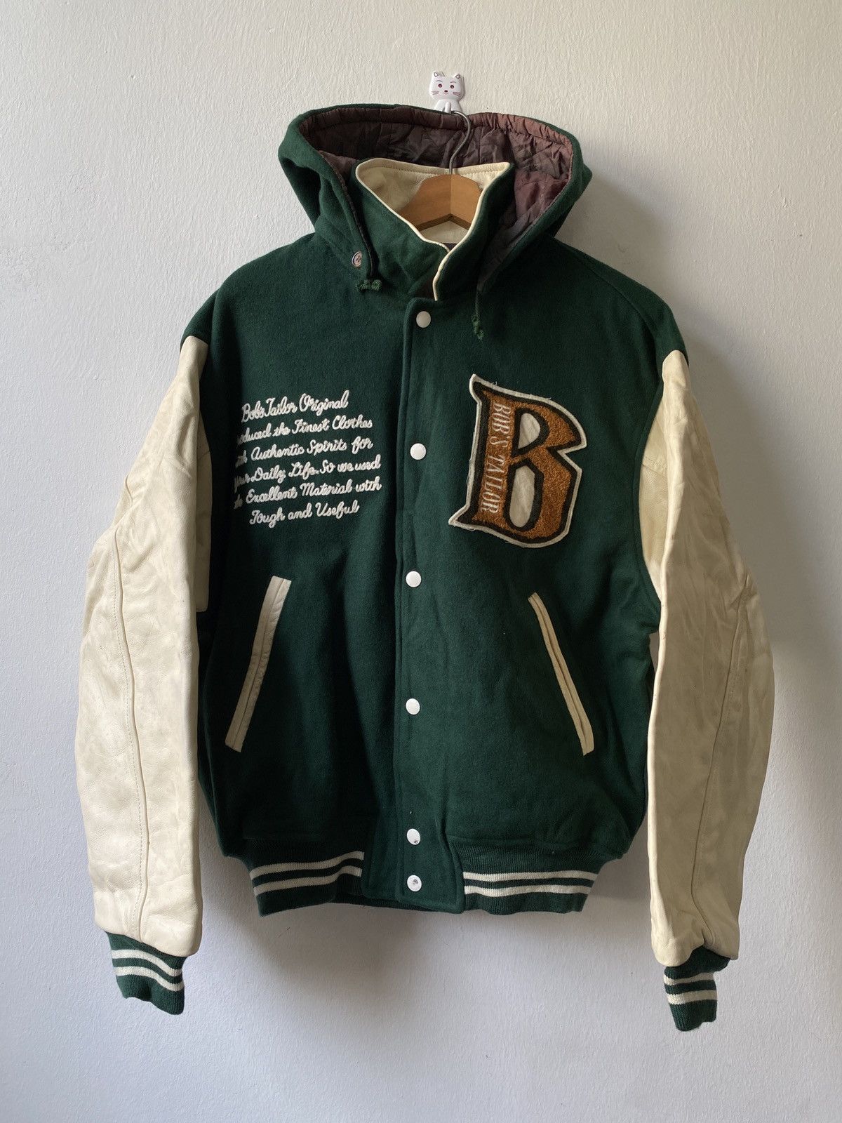 Vintage Vintage East Boy Bobs Taylor Hoodie Varsity Jacket Size US L / EU 52-54 / 3 - 1 Thumbnail