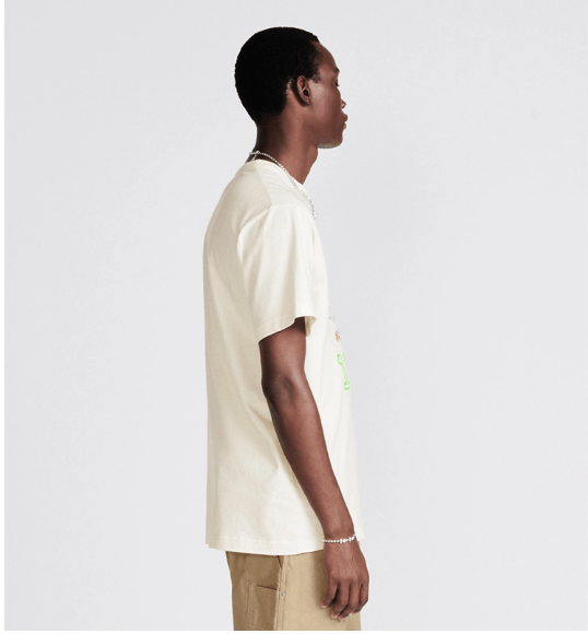 Dior o1w1db10525 483J63 Relaxed-Fit Bobby T-Shirt in White Size US M / EU 48-50 / 2 - 5 Thumbnail