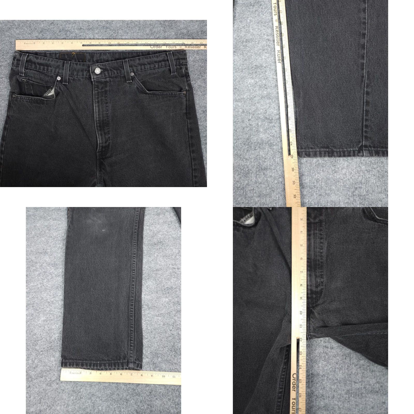 Levi's VINTAGE Levi's 505 Jeans Black Men 36 Regular 29 38 x 30 Orange Tab USA Made Denin? Size US 36 / EU 52 - 8 Thumbnail