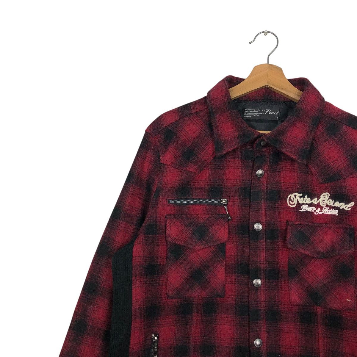 Hysteric Glamour 🔥VINTAGE BIKER JACKET PUNK DESIGN PRACT TARTAN CHECK Size US L / EU 52-54 / 3 - 9 Thumbnail