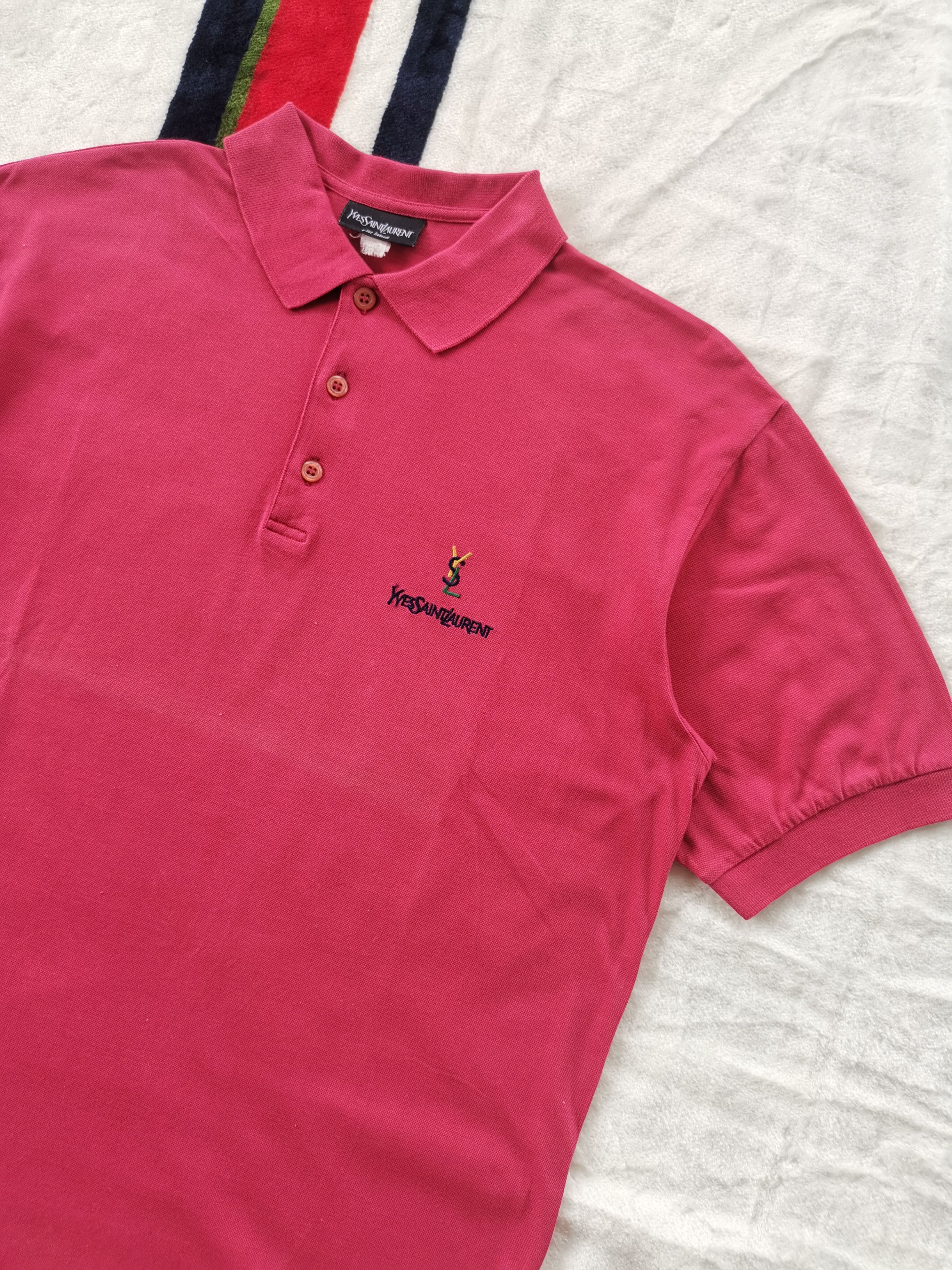 Yves Saint Laurent YVES SAINT LAURENT POLOS SHIRT Size US L / EU 52-54 / 3 - 3 Thumbnail