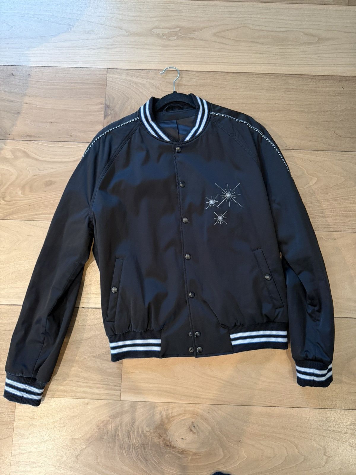 Lanvin Lanvin Embroidered Satin Bomber Jacket Size US L / EU 52-54 / 3 - 1 Thumbnail