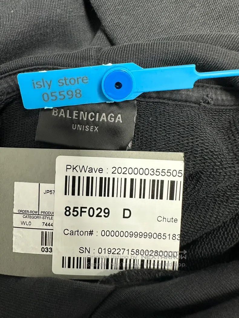 Balenciaga Balenciaga Alphabet Printed Casual Hooded Sweatshirt Size US XS / EU 42 / 0 - 4 Thumbnail