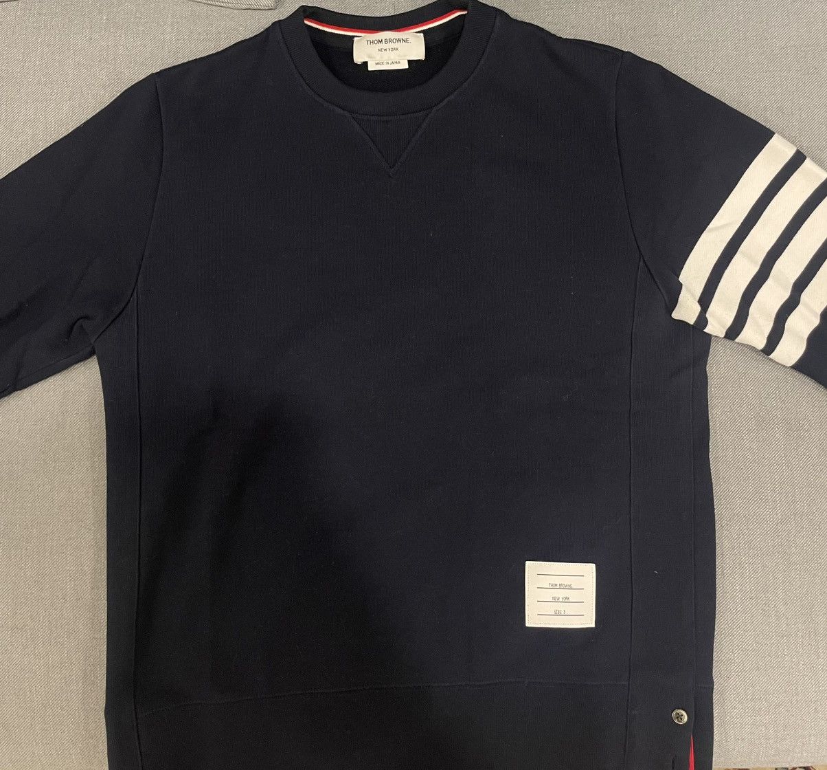 Thom Browne Thom Browne Classic Loopback 4-Bar Sweatshirt Size US M / EU 48-50 / 2 - 4 Thumbnail